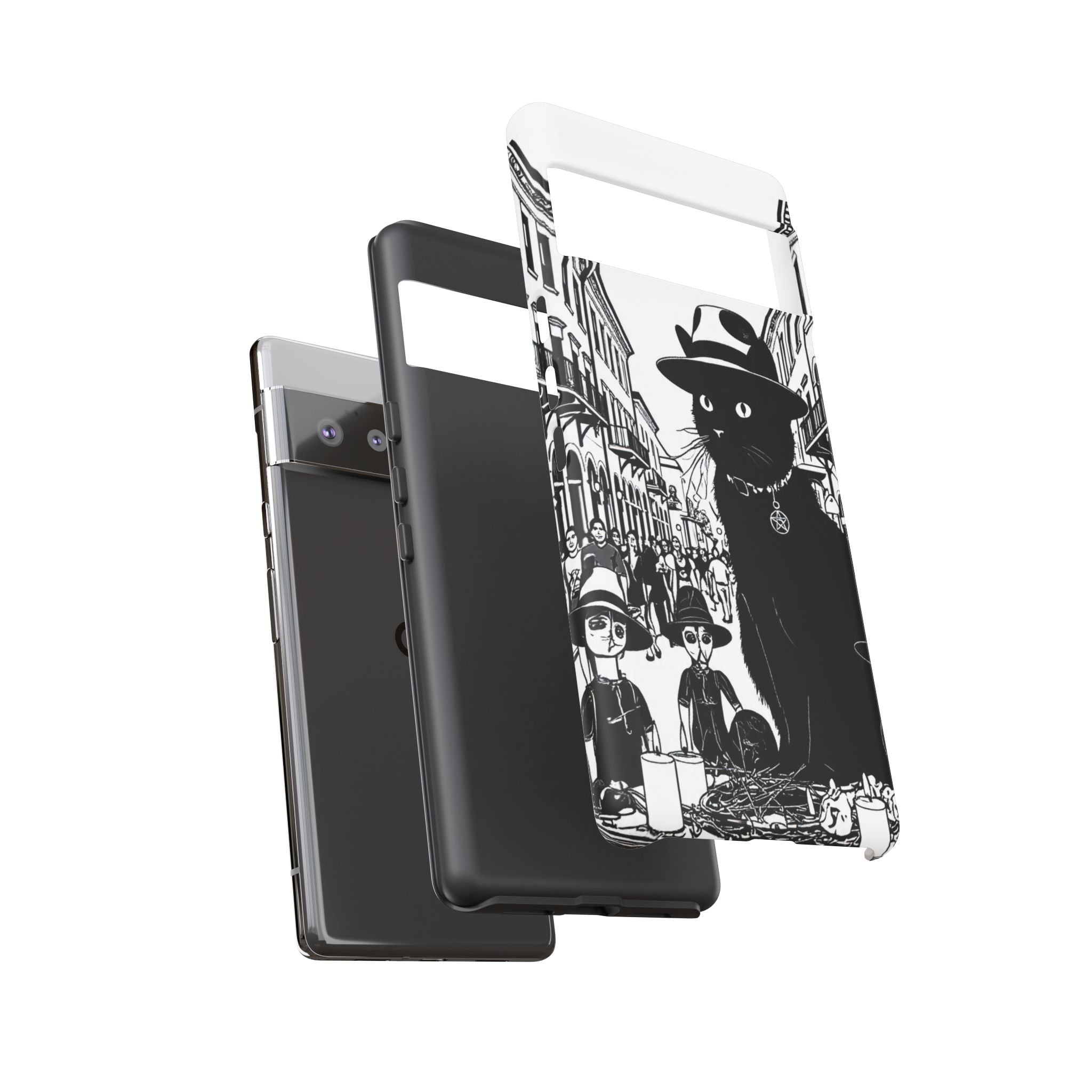 Phone Case — Noir Cat Street Art Design