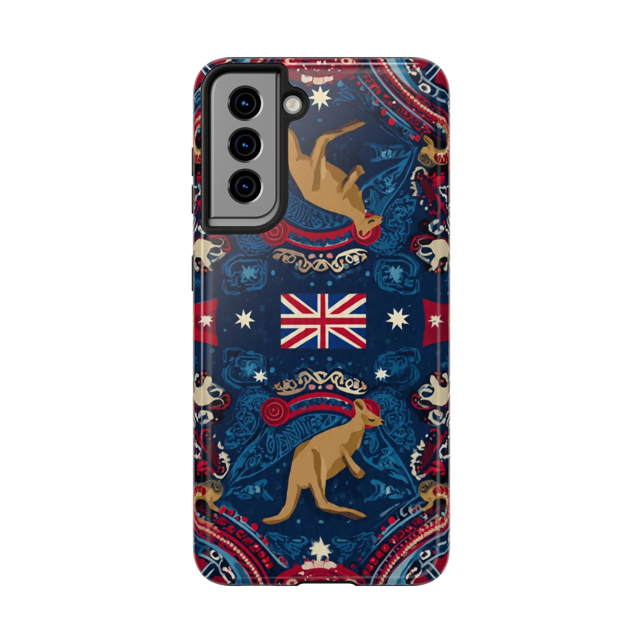 Australian Kangaroo Flag Tough Phone Case - Protective Patriotic iPhone Cover
