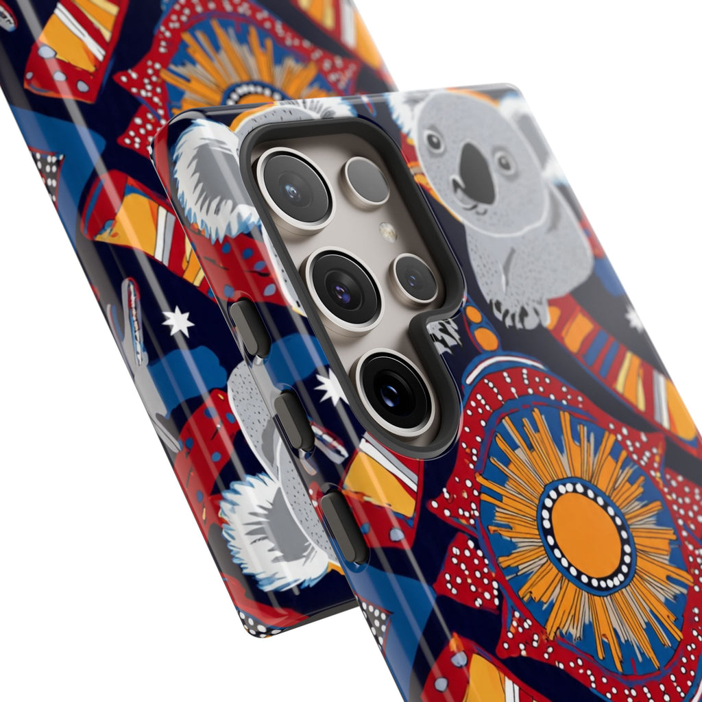 Koala Pattern Phone Case — Cute Indigenous-Inspired Design