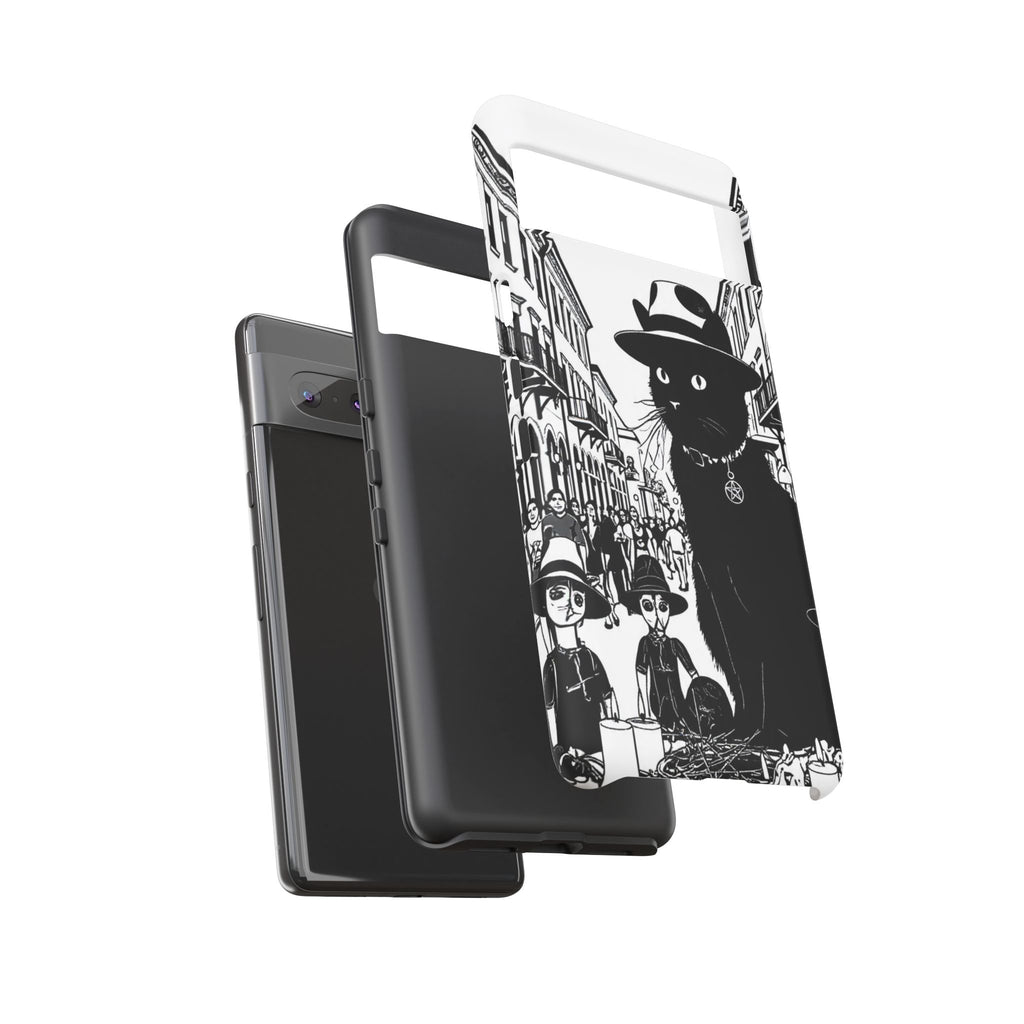 Phone Case — Noir Cat Street Art Design