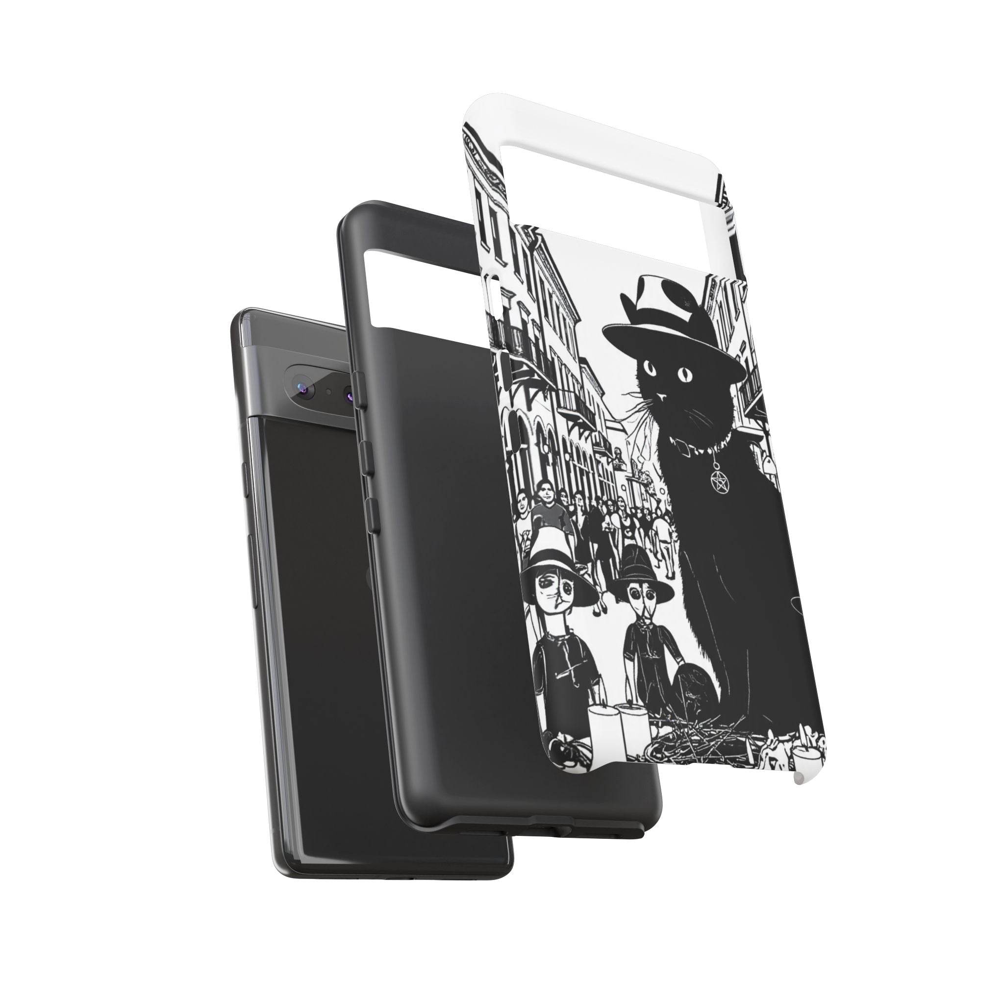 Phone Case — Noir Cat Street Art Design