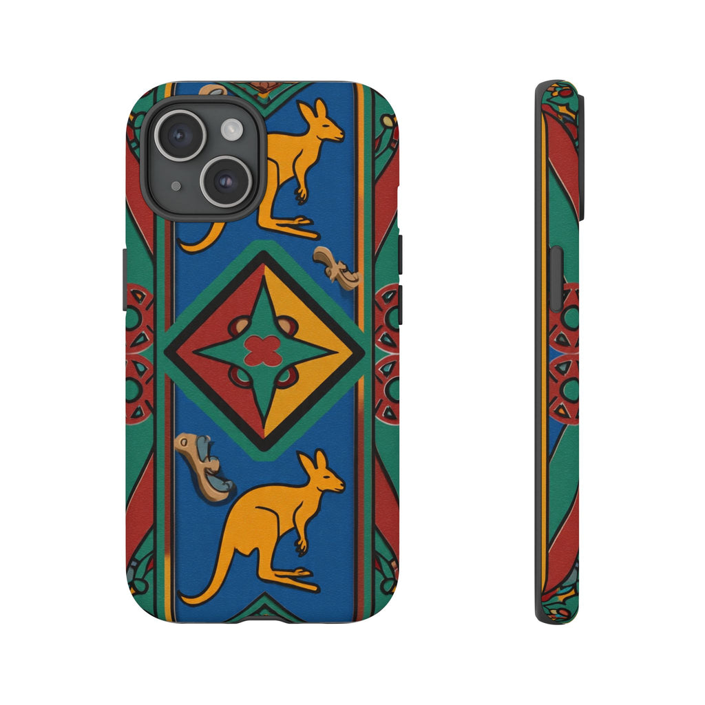Kangaroo Tribal Pattern Tough Phone Case