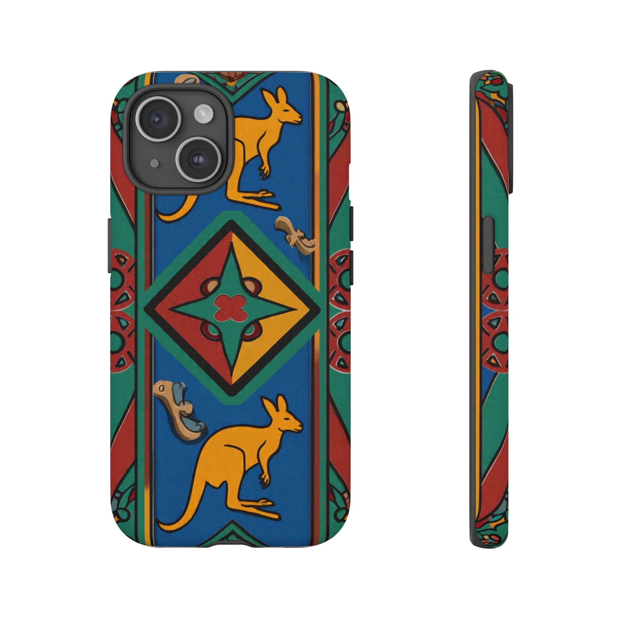 Kangaroo Tribal Pattern Tough Phone Case