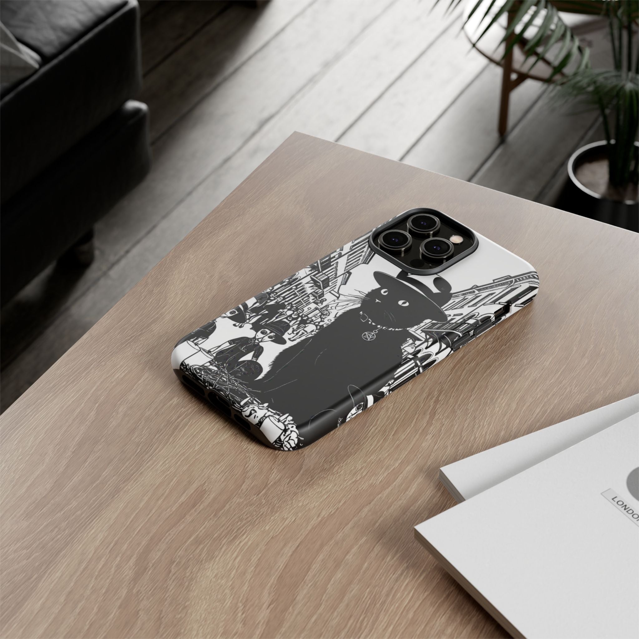 Phone Case — Noir Cat Street Art Design