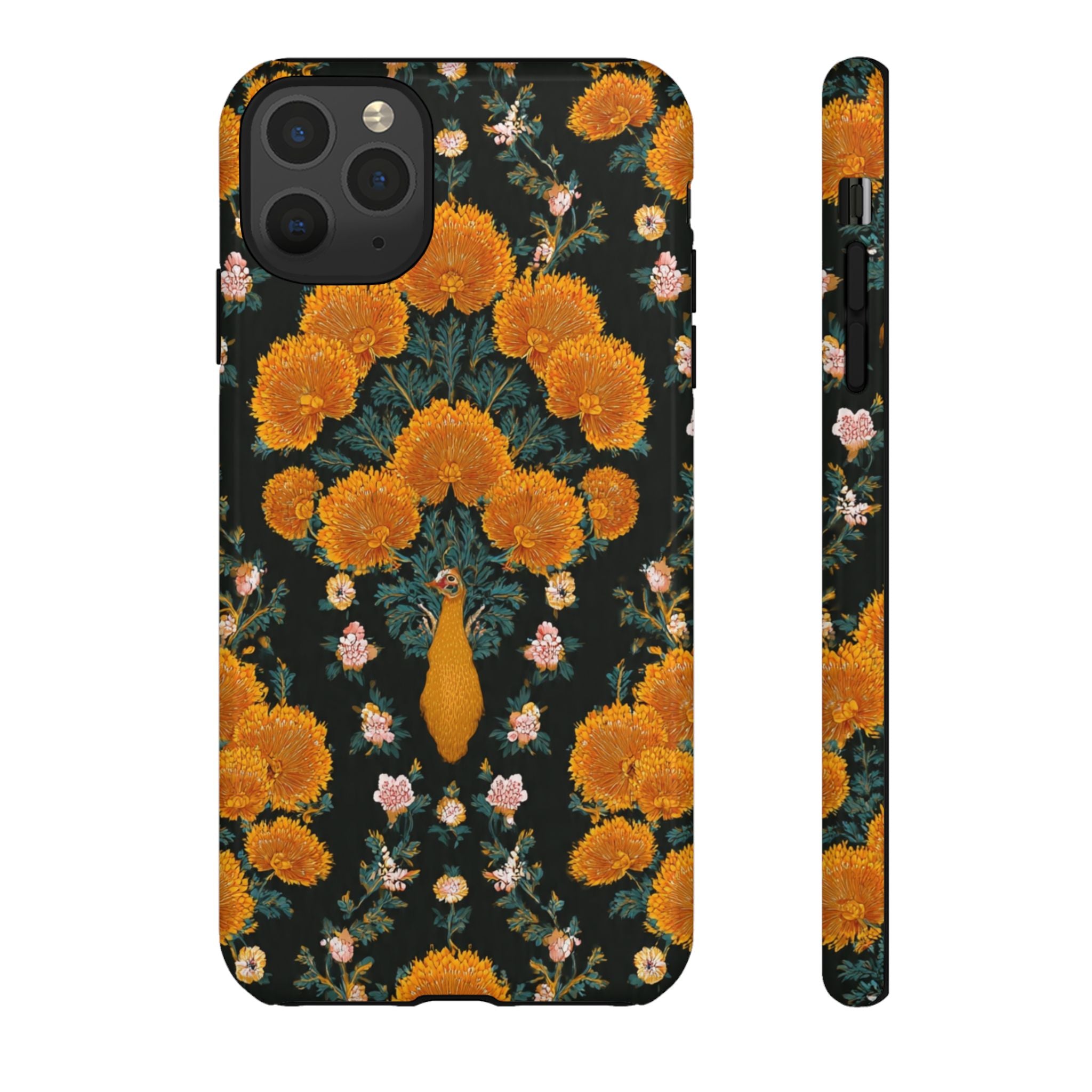 Marigold Mirror Phone Case — Floral Protective Phone Cover