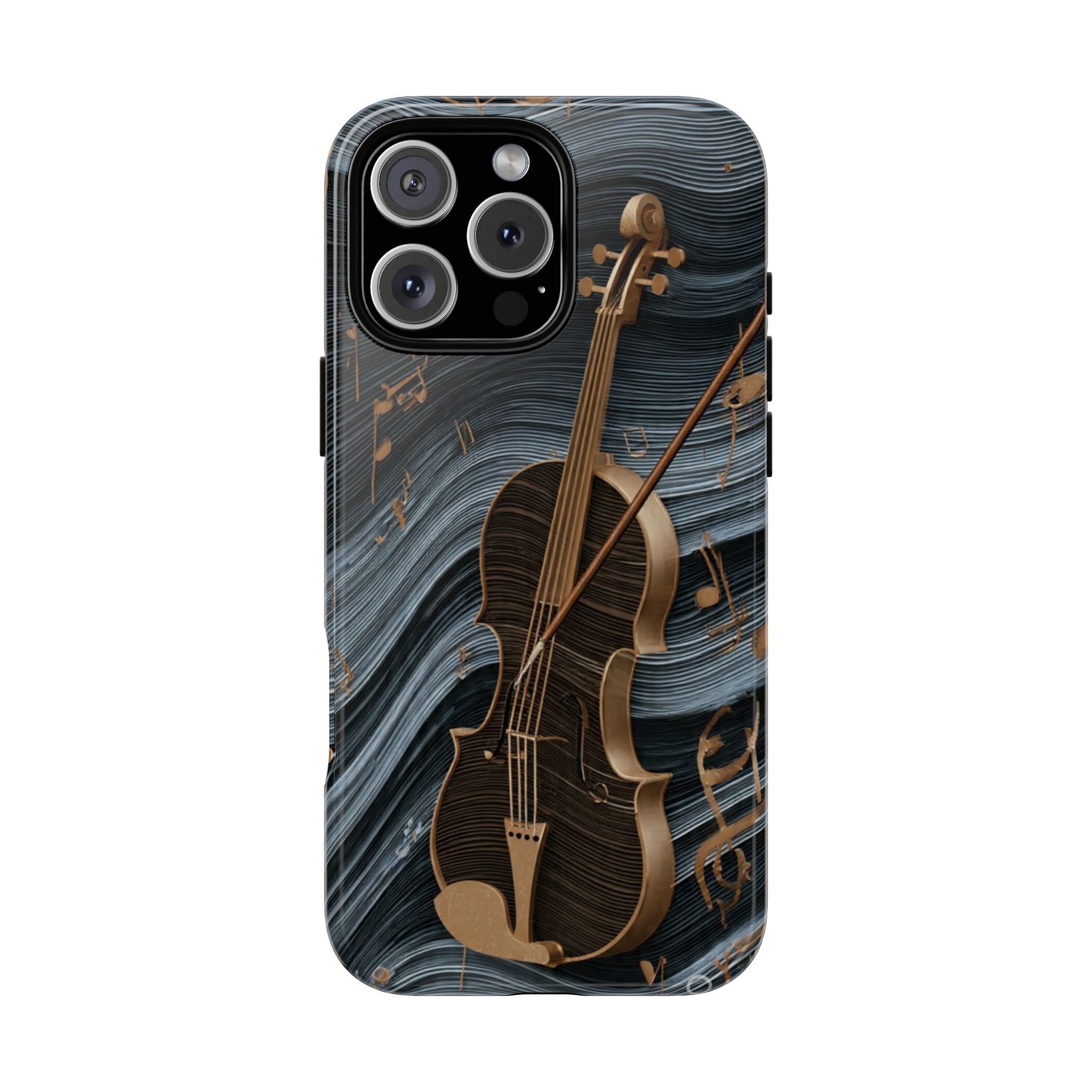 Violin Melody Tough Phone Case — Musical Instrument Art Protective Cover