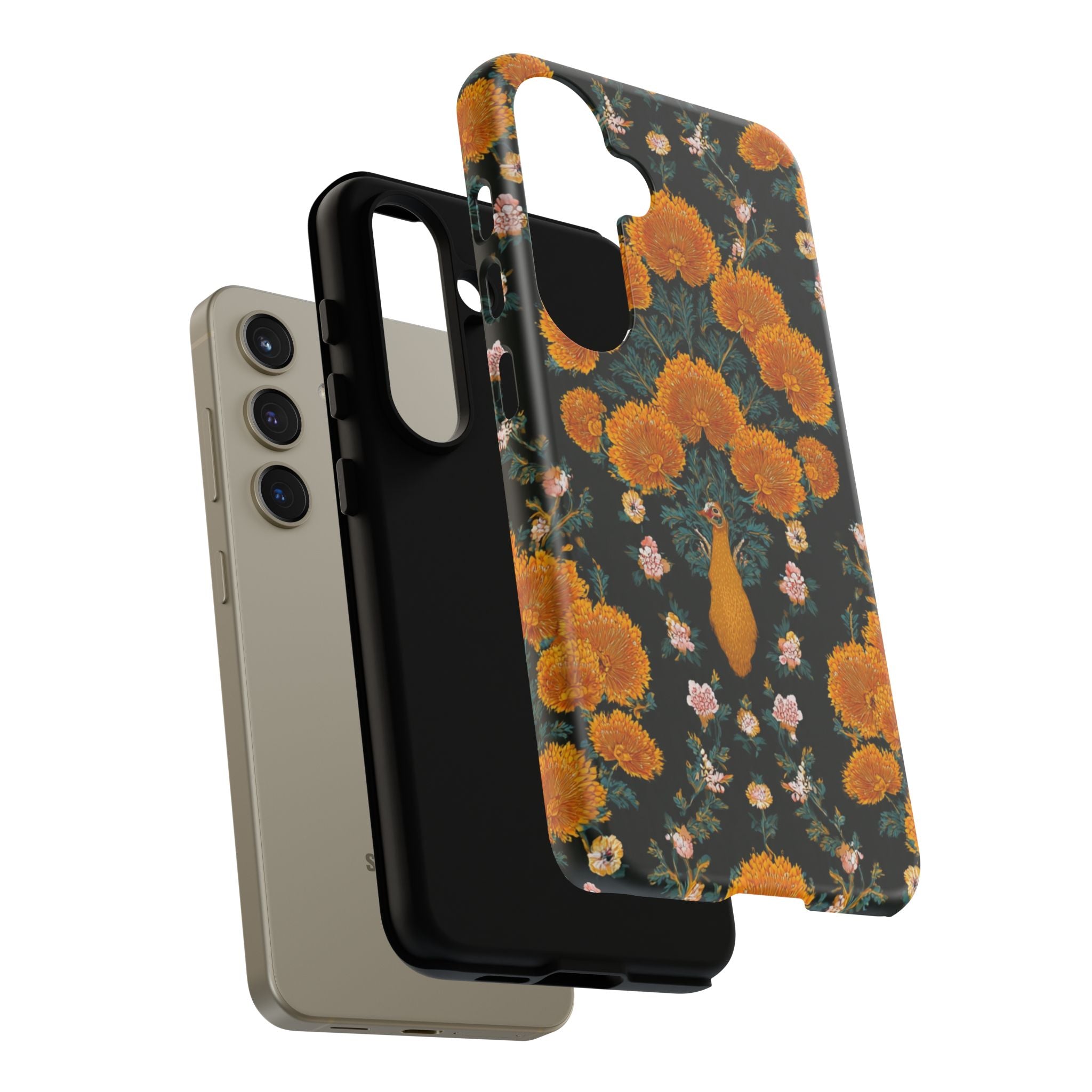 Marigold Mirror Phone Case — Floral Protective Phone Cover