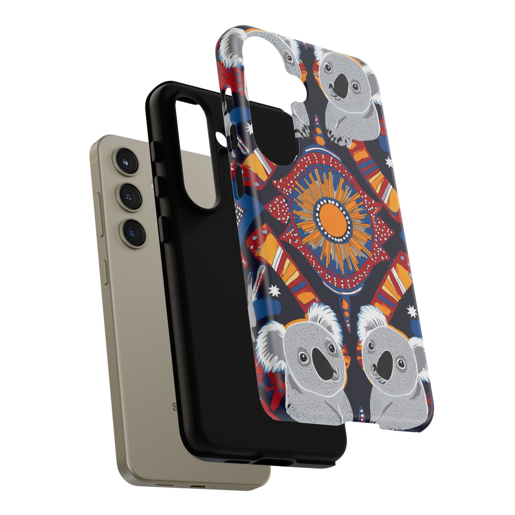 Koala Pattern Phone Case — Cute Indigenous-Inspired Design