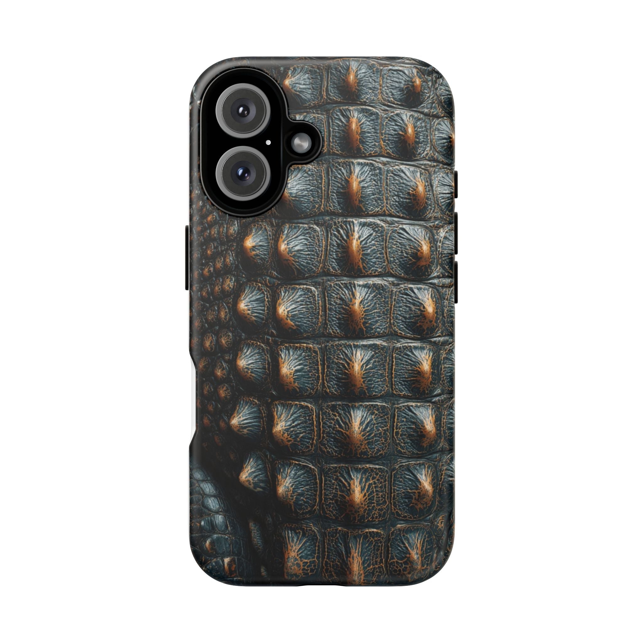 Alligator Texture Tough Phone Case – Rugged Alligator Skin Design for iPhone