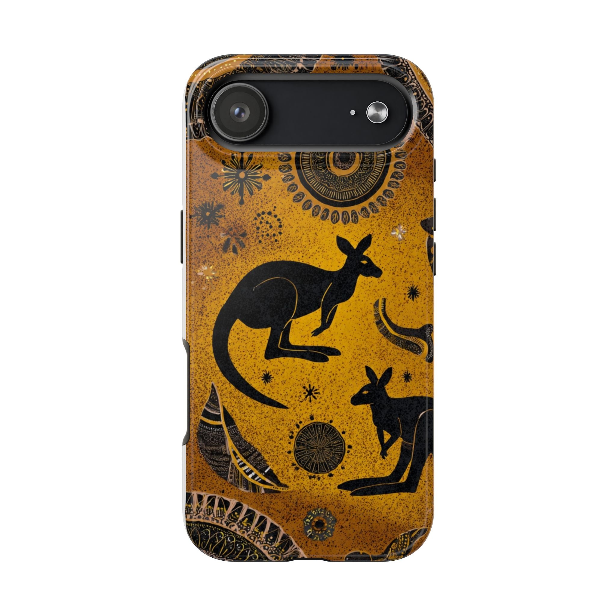 Kangaroo Boho Tough Phone Case — Australian Wildlife Protective Cover