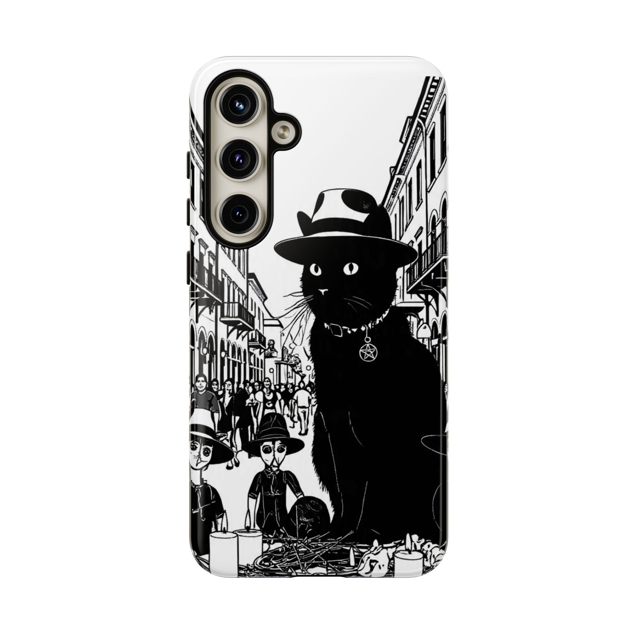 Phone Case — Noir Cat Street Art Design
