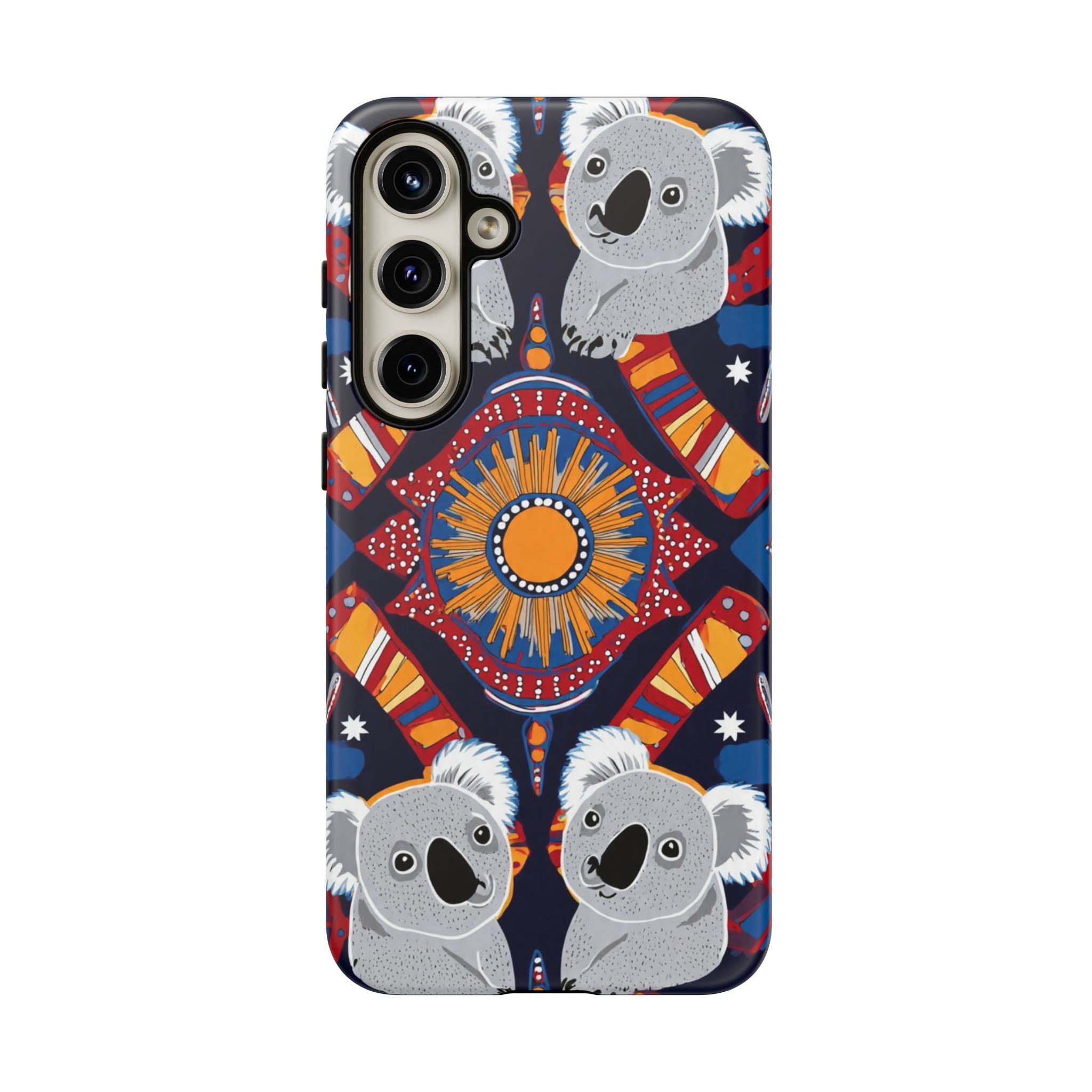 Koala Pattern Phone Case — Cute Indigenous-Inspired Design