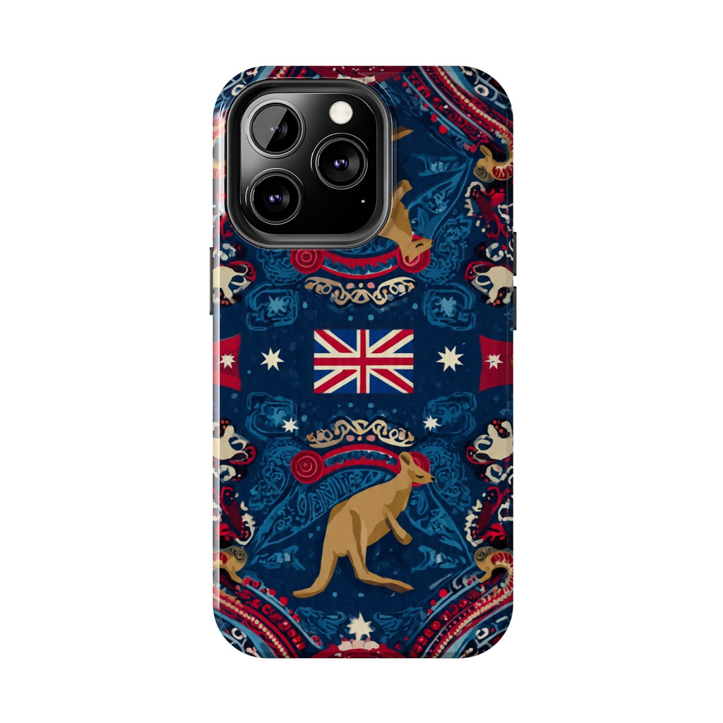 Australian Kangaroo Flag Tough Phone Case - Protective Patriotic iPhone Cover