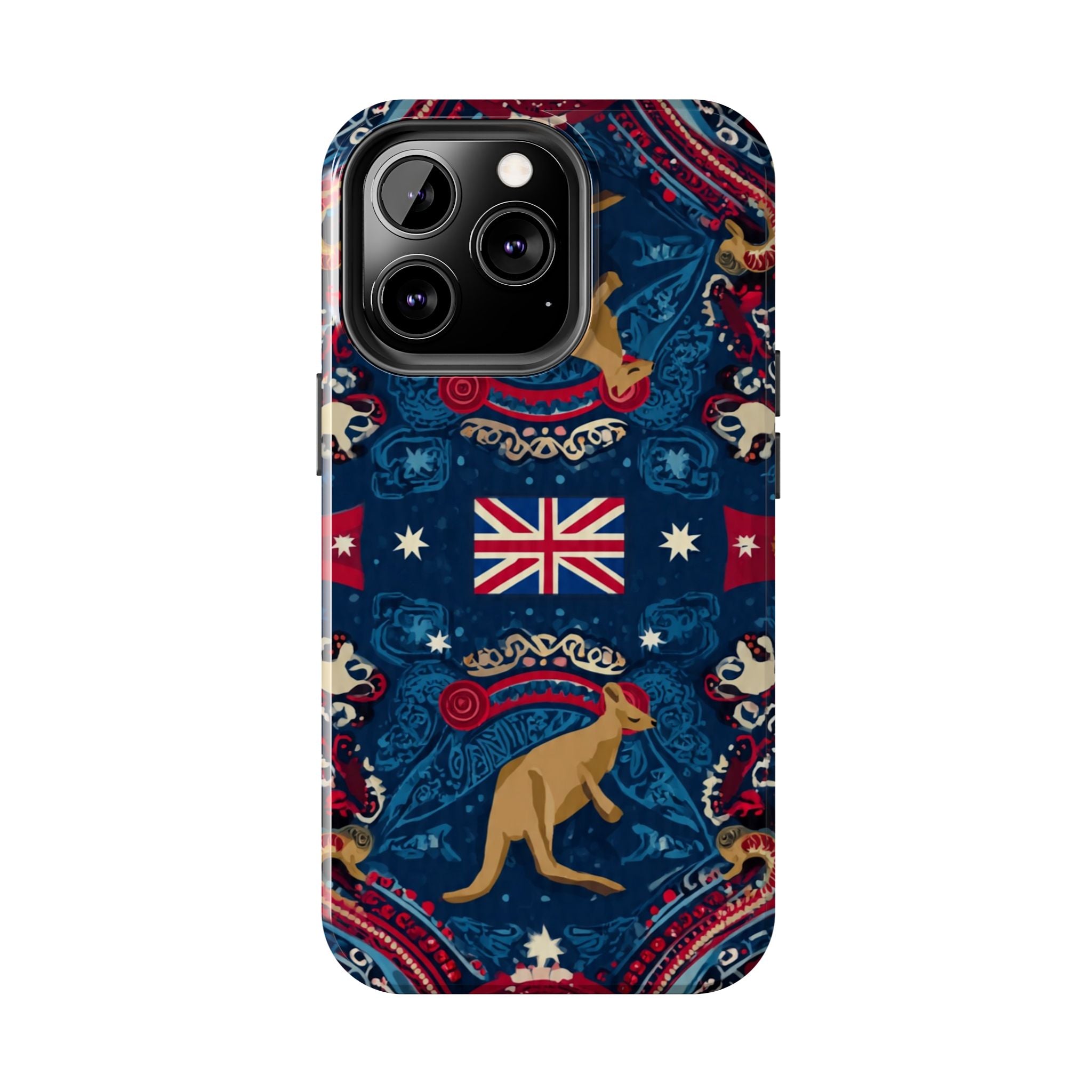 Australian Kangaroo Flag Tough Phone Case - Protective Patriotic iPhone Cover