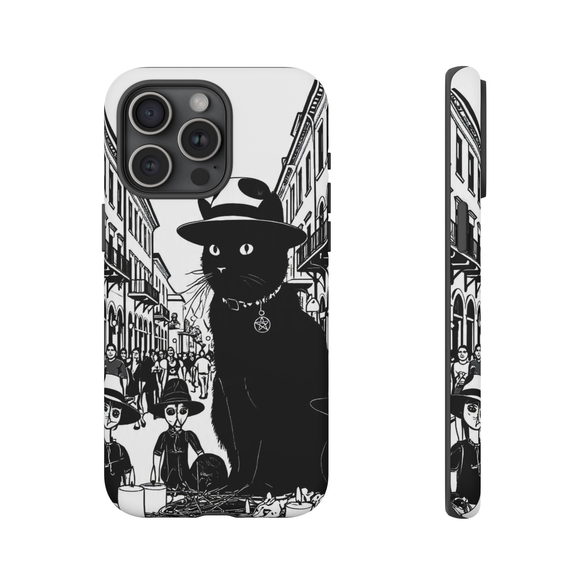 Phone Case — Noir Cat Street Art Design