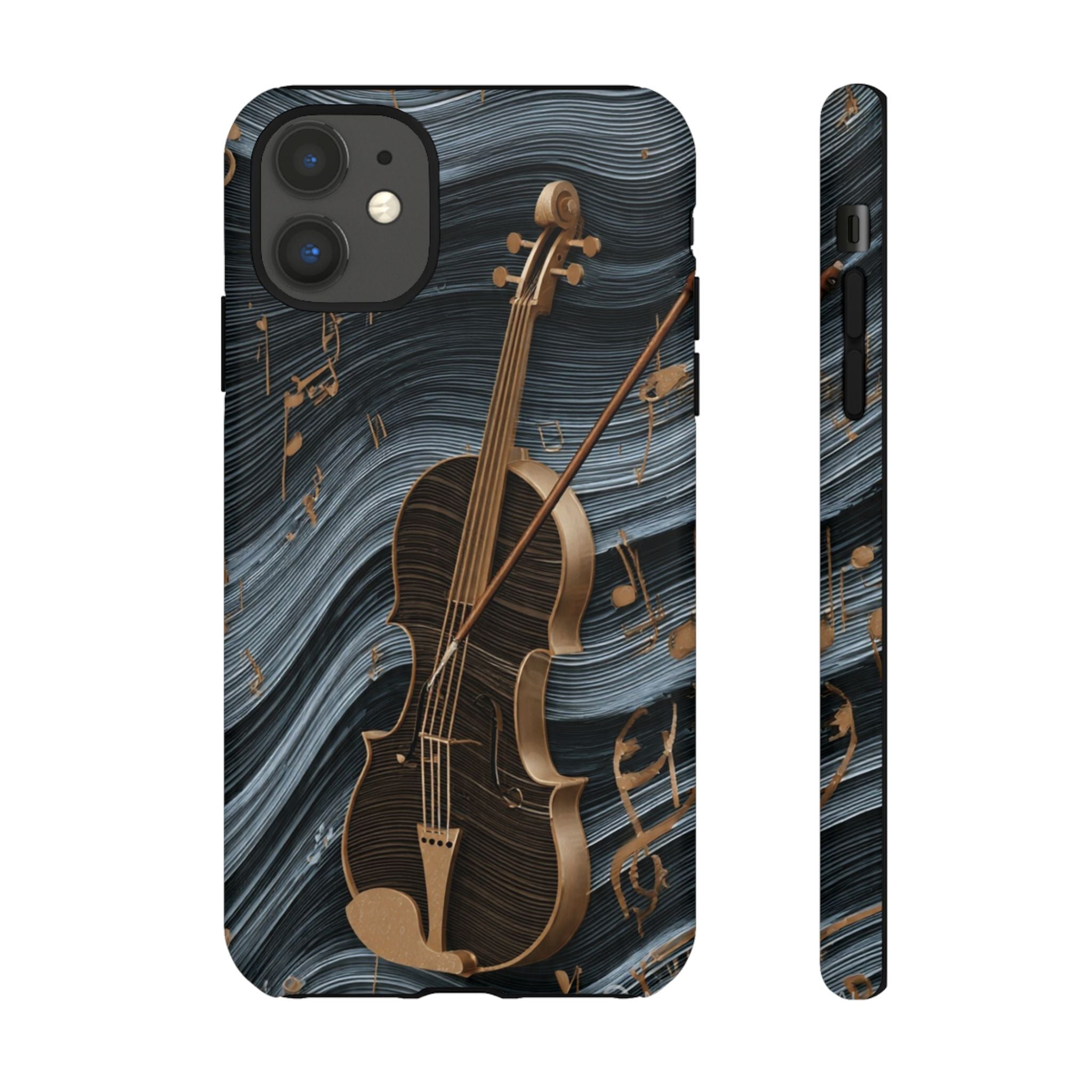 Violin Melody Tough Phone Case — Musical Instrument Art Protective Cover