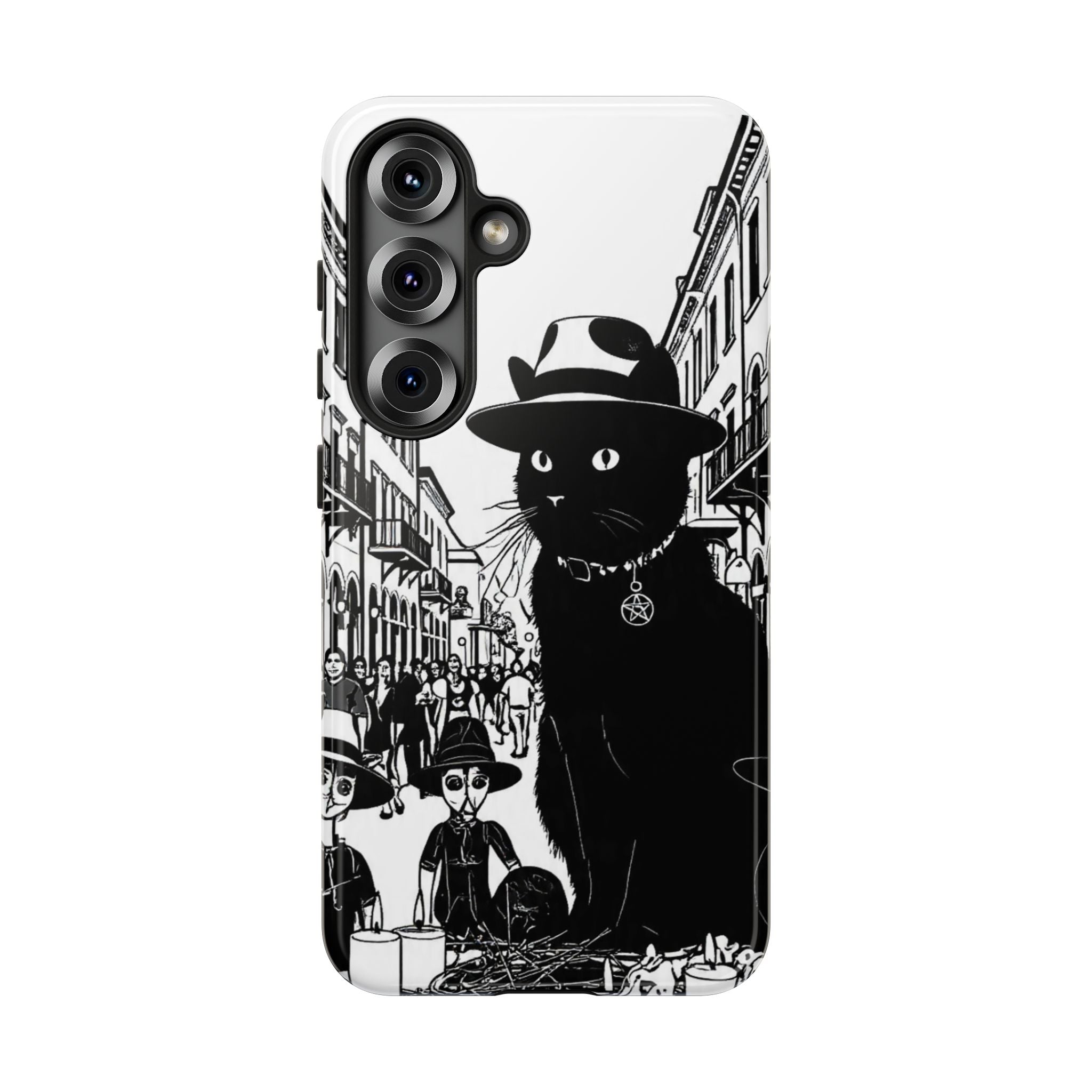 Phone Case — Noir Cat Street Art Design