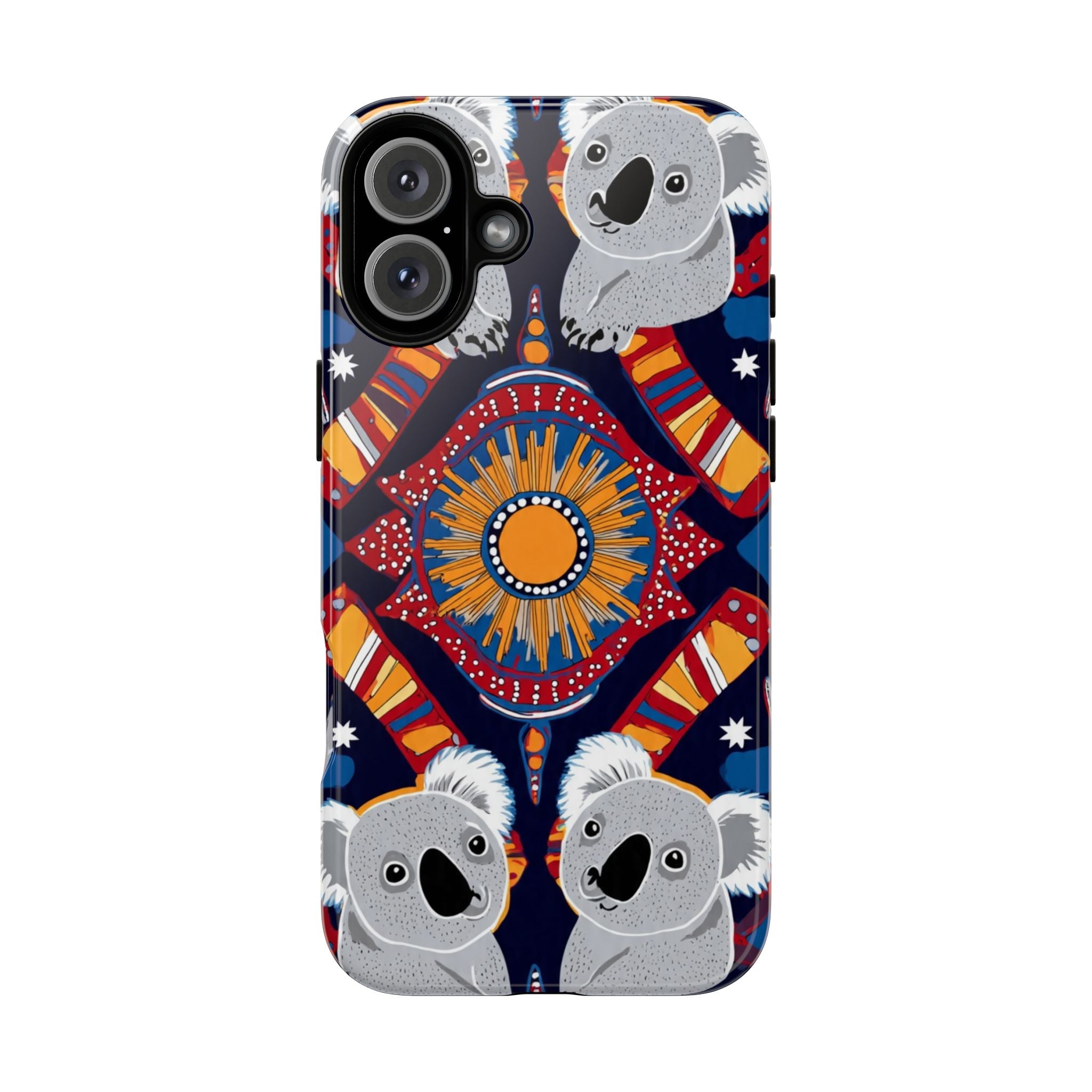 Koala Pattern Phone Case — Cute Indigenous-Inspired Design