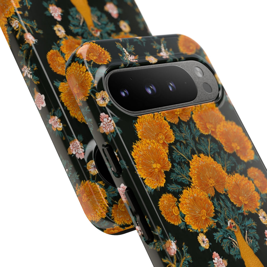 Marigold Mirror Phone Case — Floral Protective Phone Cover