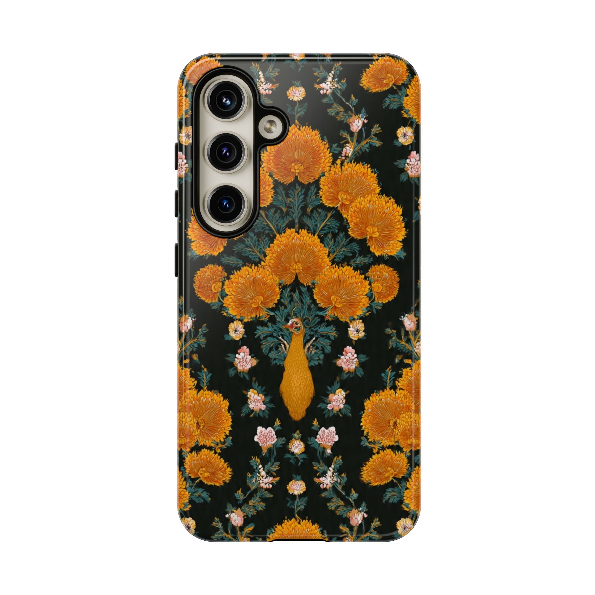 Marigold Mirror Phone Case — Floral Protective Phone Cover