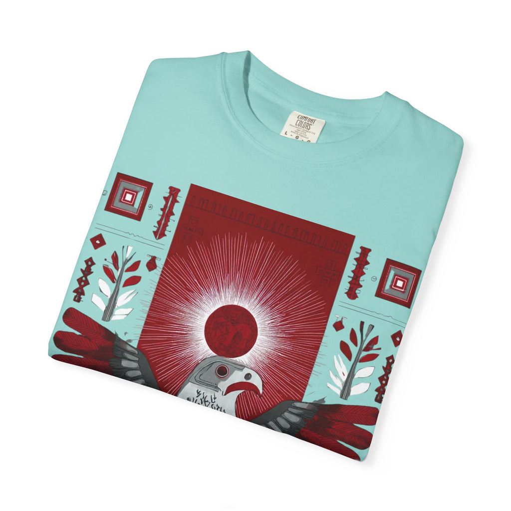 Tribal Inca Graphic T-Shirt — Celestial Bird Art Tee