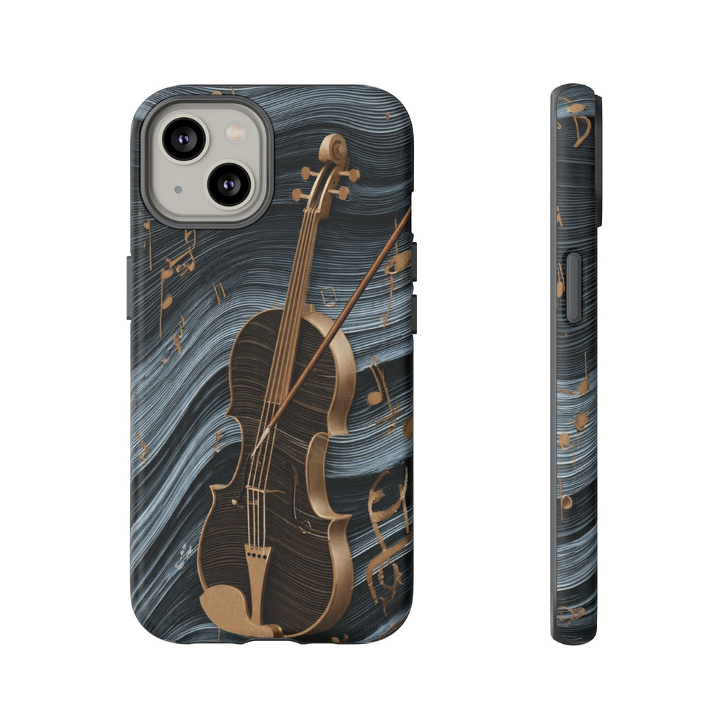 Violin Melody Tough Phone Case — Musical Instrument Art Protective Cover