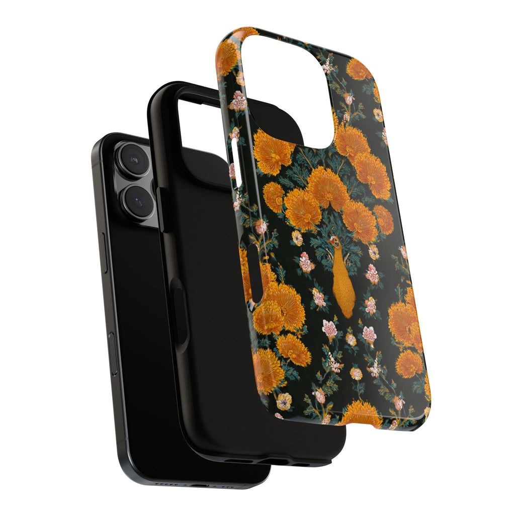 Marigold Mirror Phone Case — Floral Protective Phone Cover