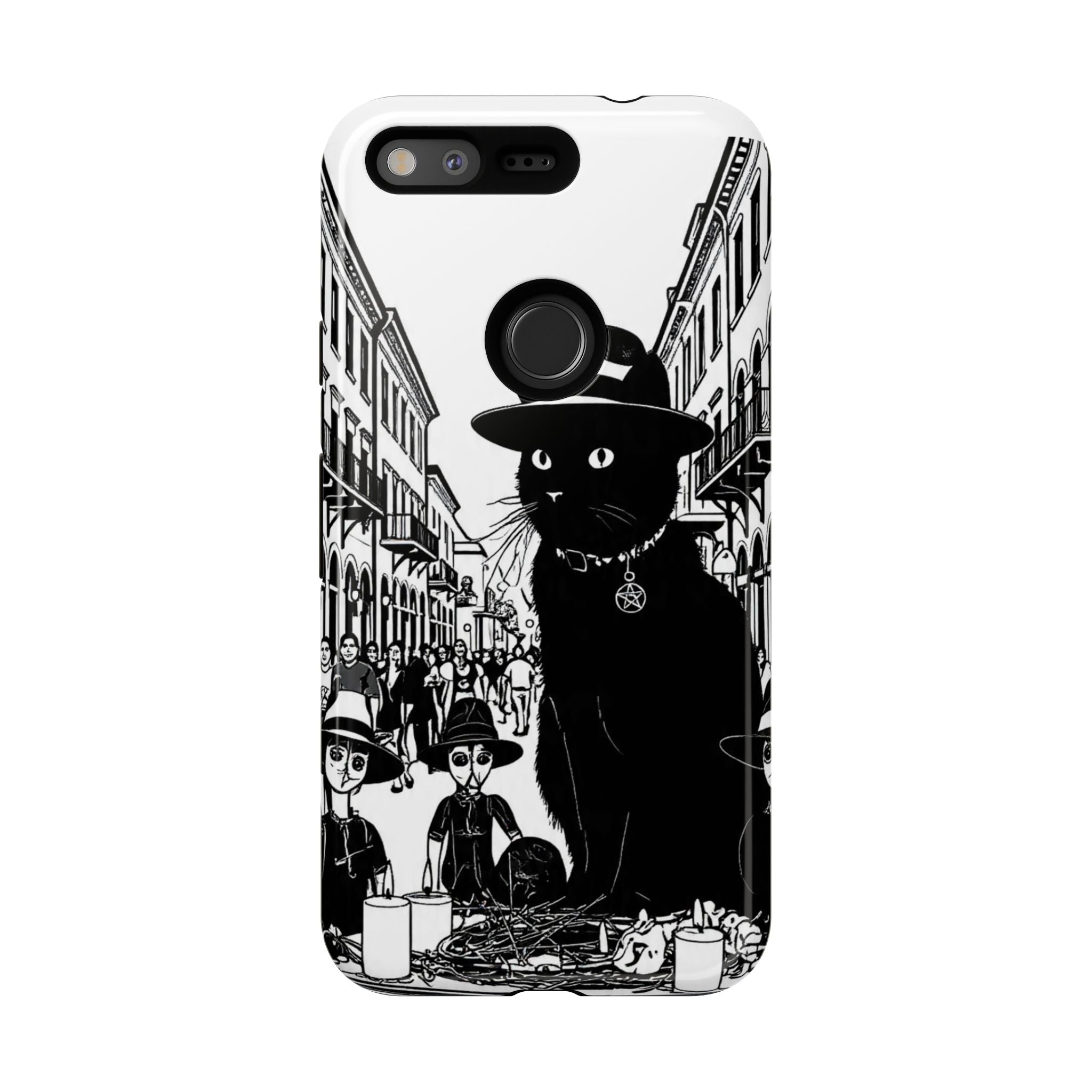 Phone Case — Noir Cat Street Art Design