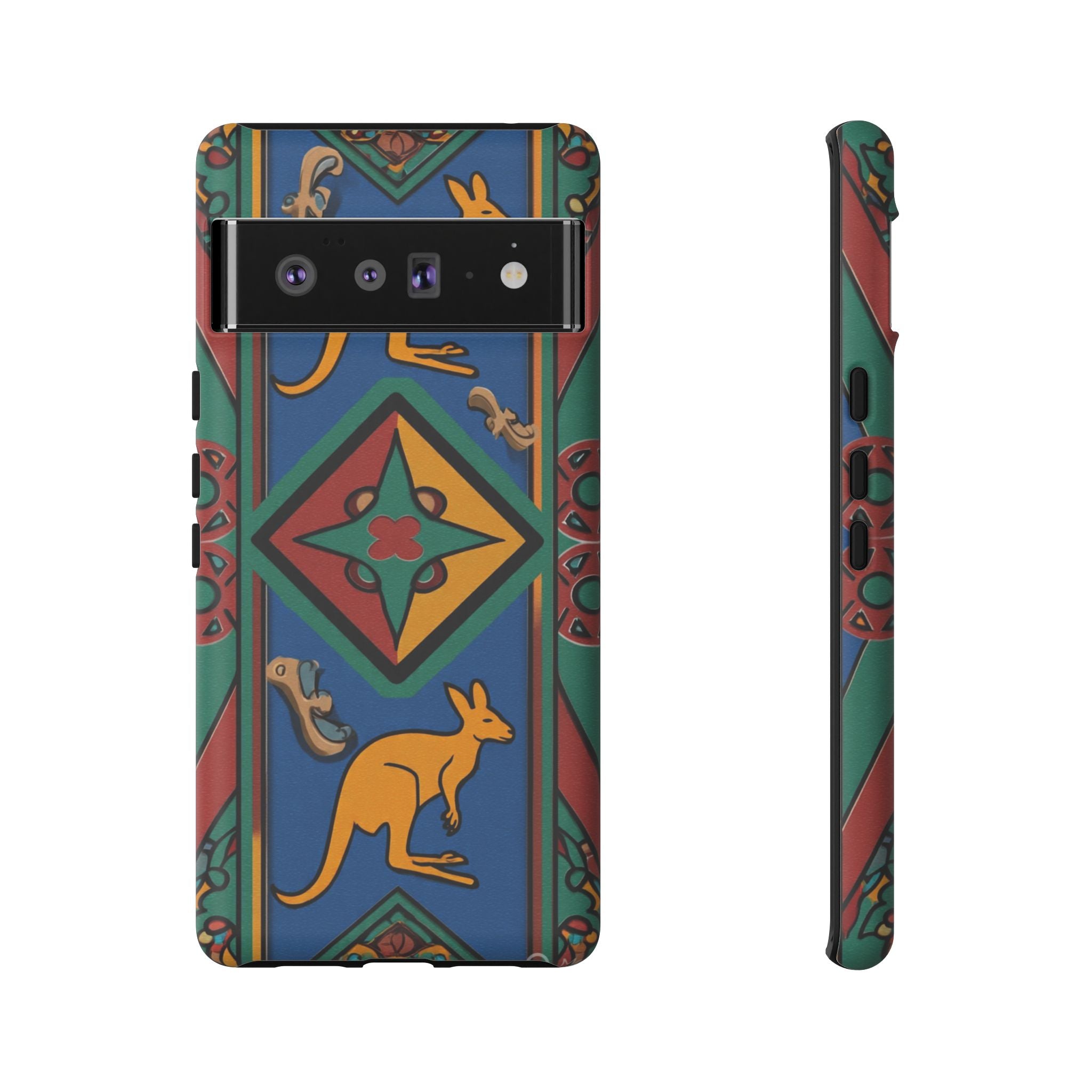 Kangaroo Tribal Pattern Tough Phone Case