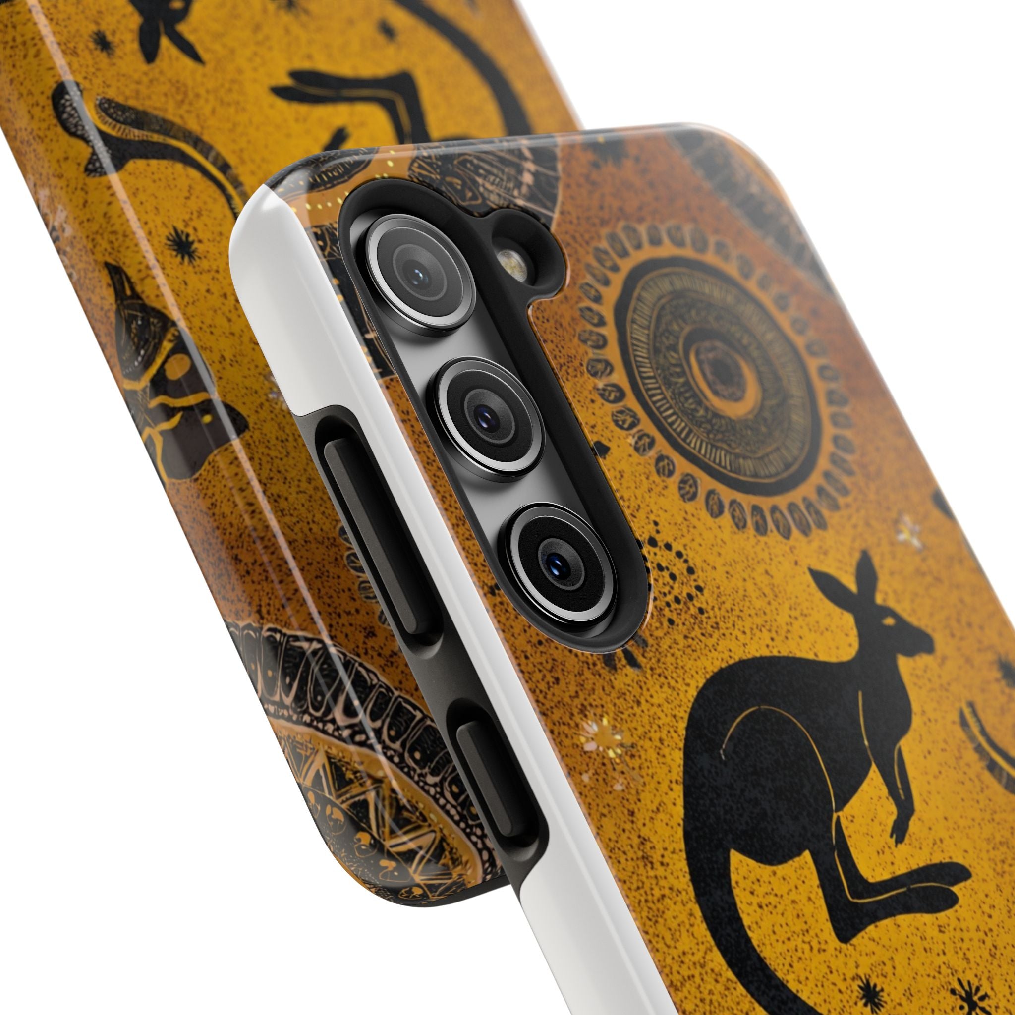 Kangaroo Boho Tough Phone Case — Australian Wildlife Protective Cover
