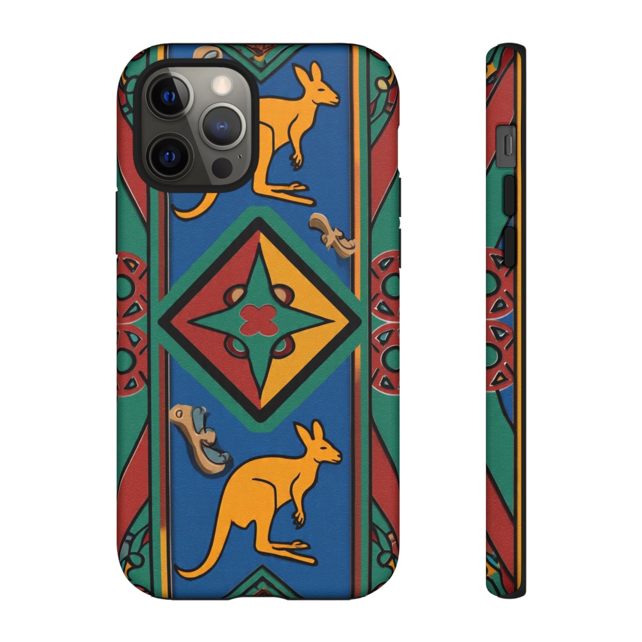 Kangaroo Tribal Pattern Tough Phone Case