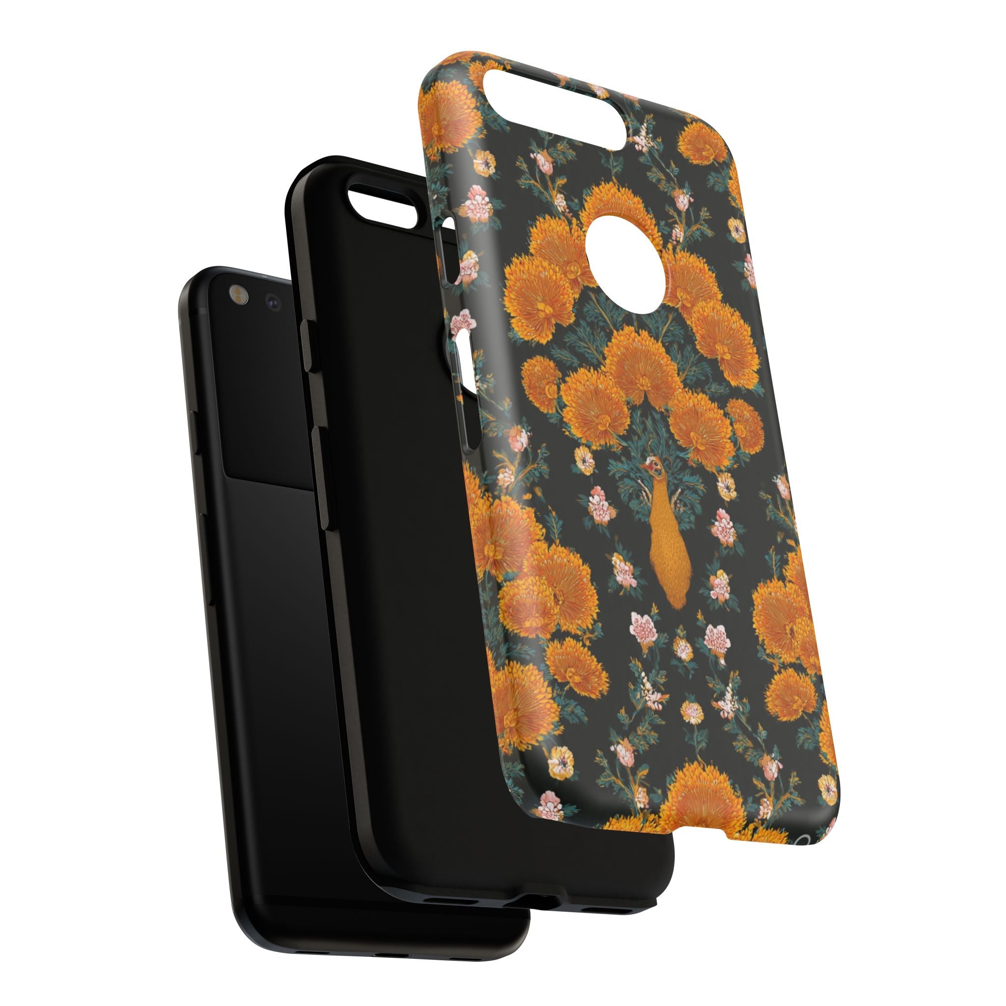 Marigold Mirror Phone Case — Floral Protective Phone Cover