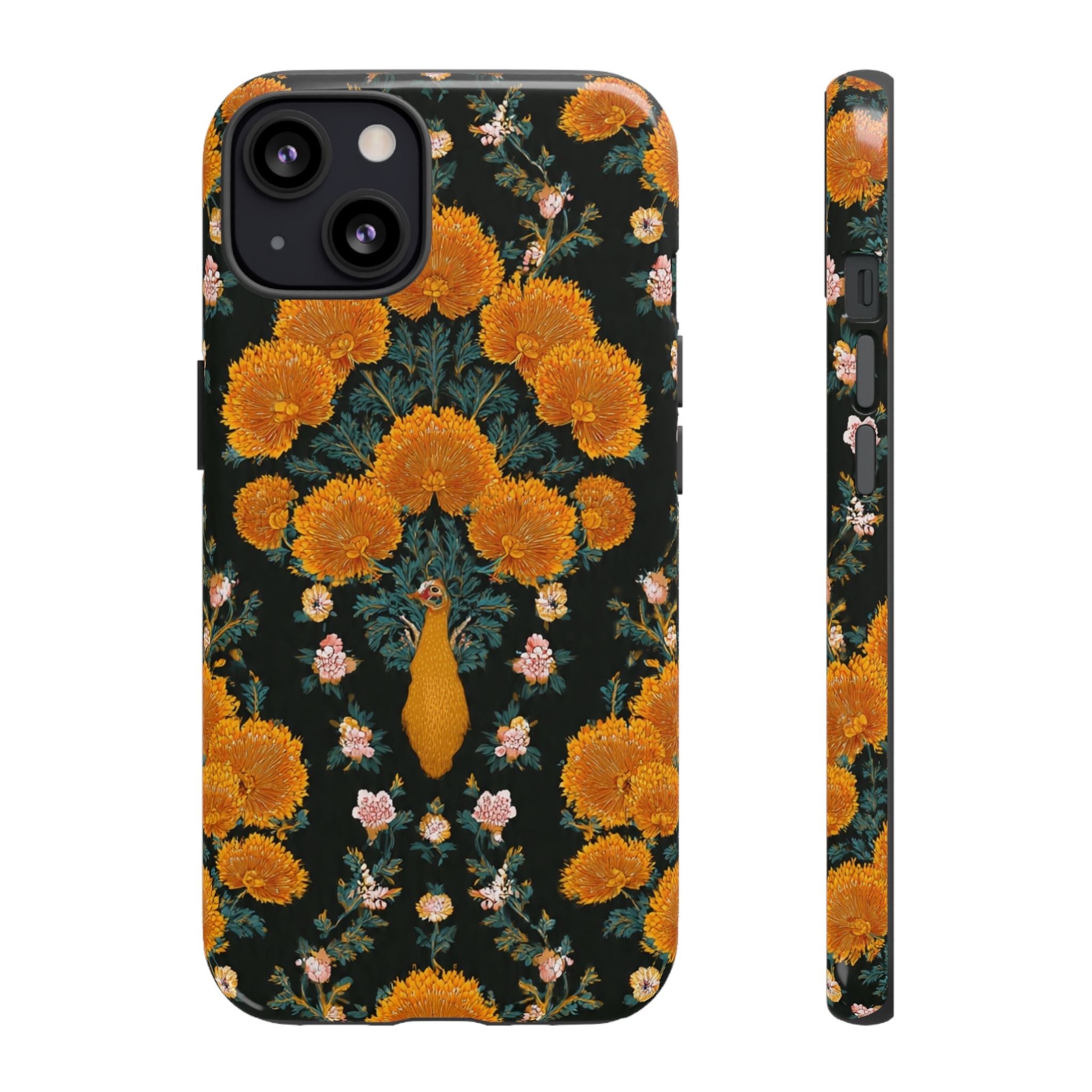 Marigold Mirror Phone Case — Floral Protective Phone Cover