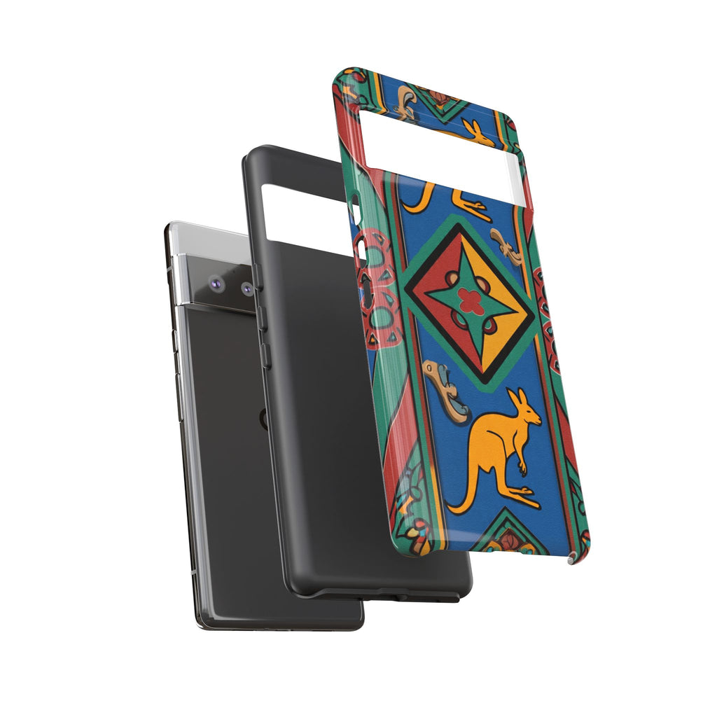 Kangaroo Tribal Pattern Tough Phone Case