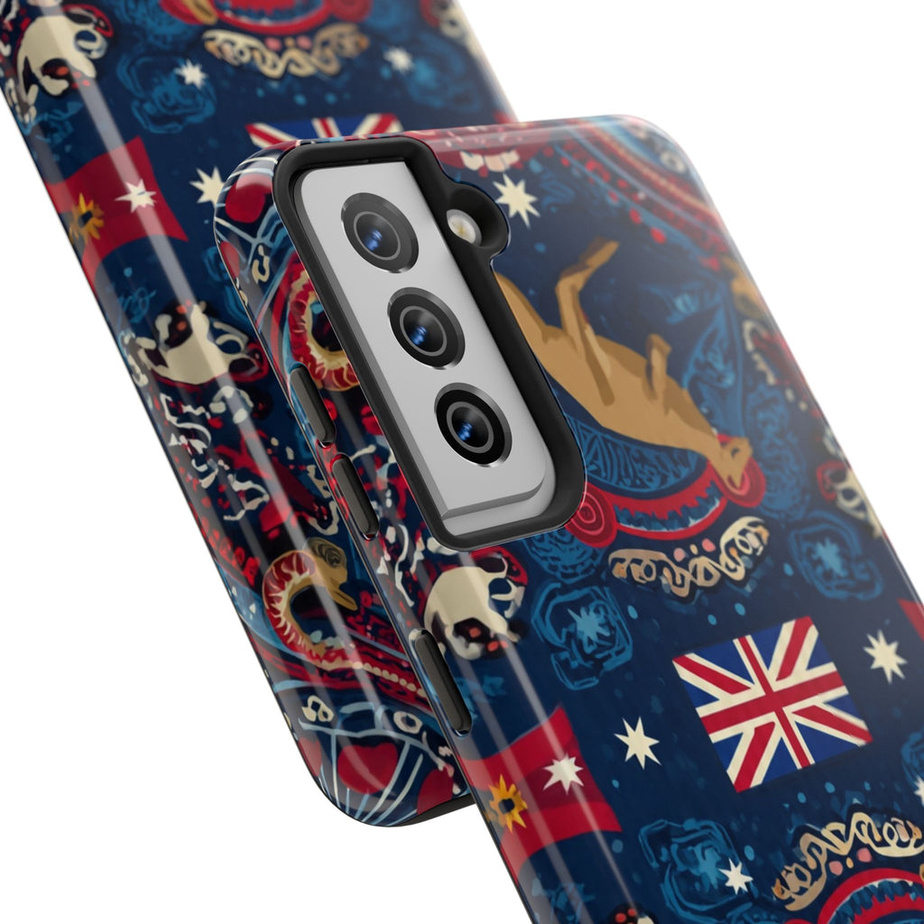 Australian Kangaroo Flag Tough Phone Case - Protective Patriotic iPhone Cover