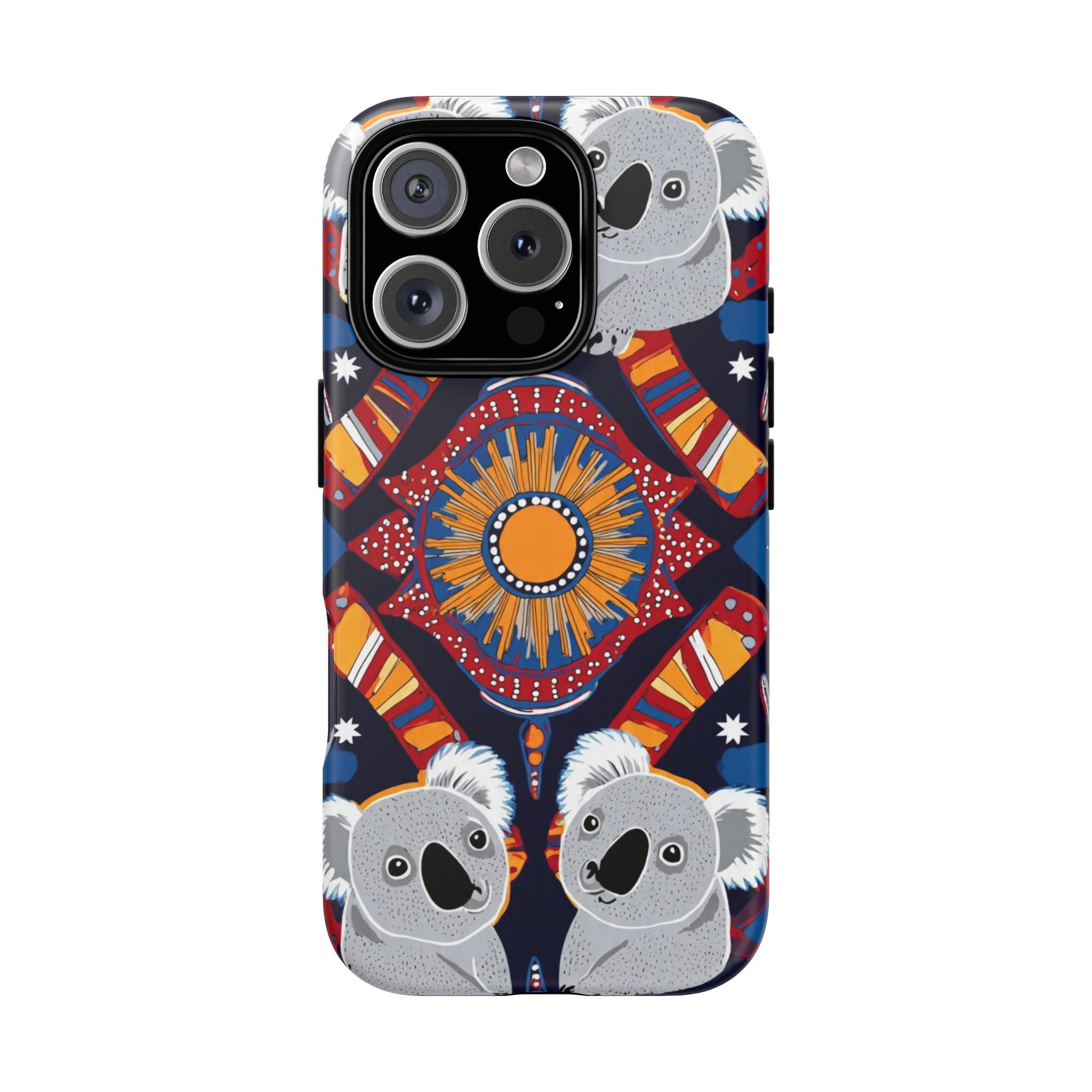 Koala Pattern Phone Case — Cute Indigenous-Inspired Design