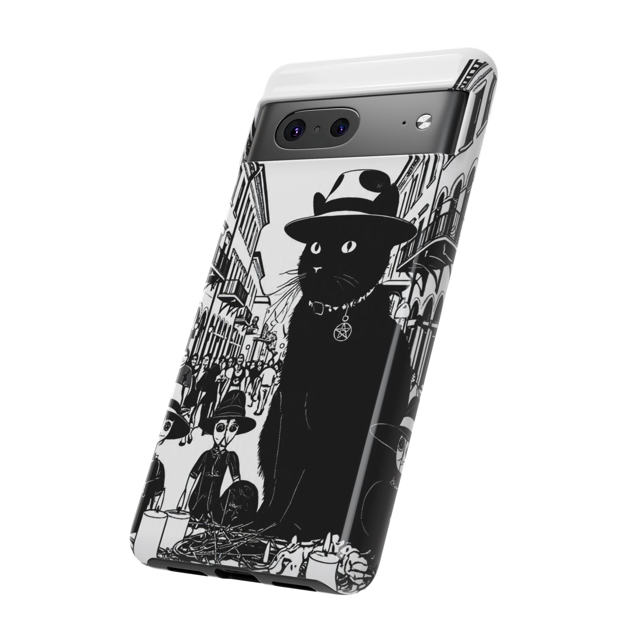 Phone Case — Noir Cat Street Art Design