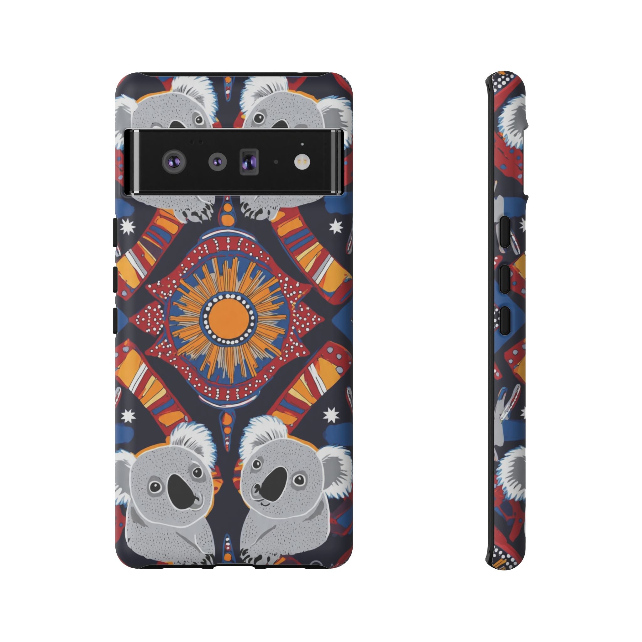 Koala Pattern Phone Case — Cute Indigenous-Inspired Design