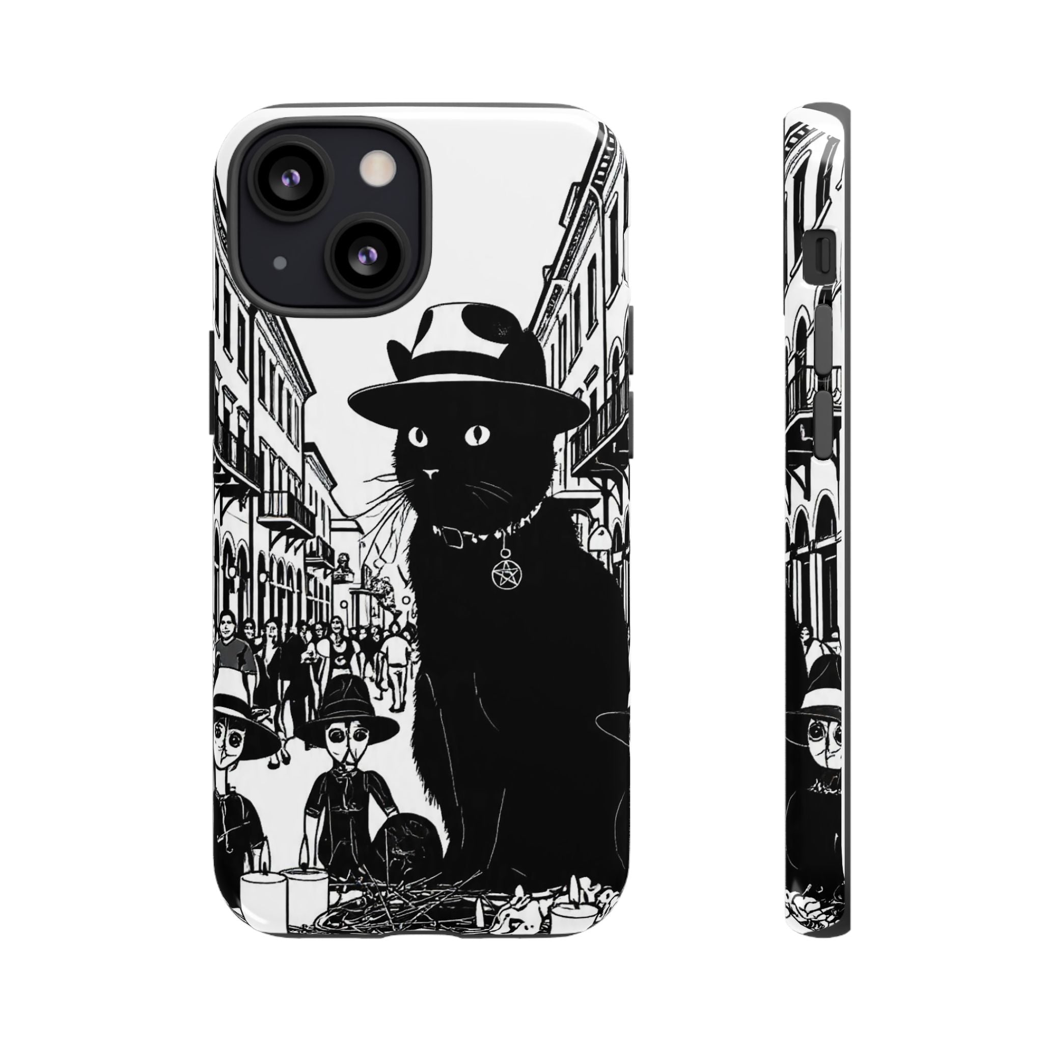 Phone Case — Noir Cat Street Art Design