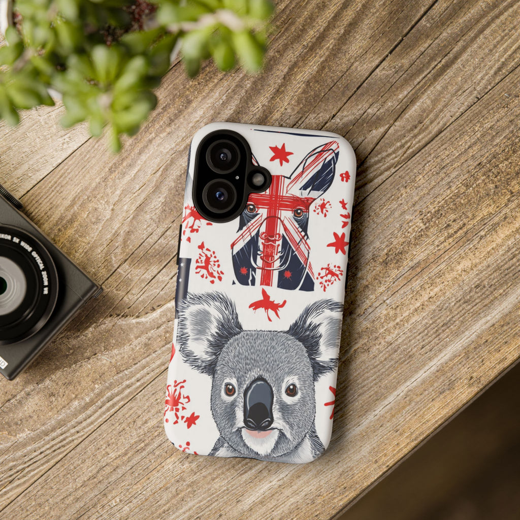Koala Australia Flag Phone Case - Cute Aussie Animal Protective Case
