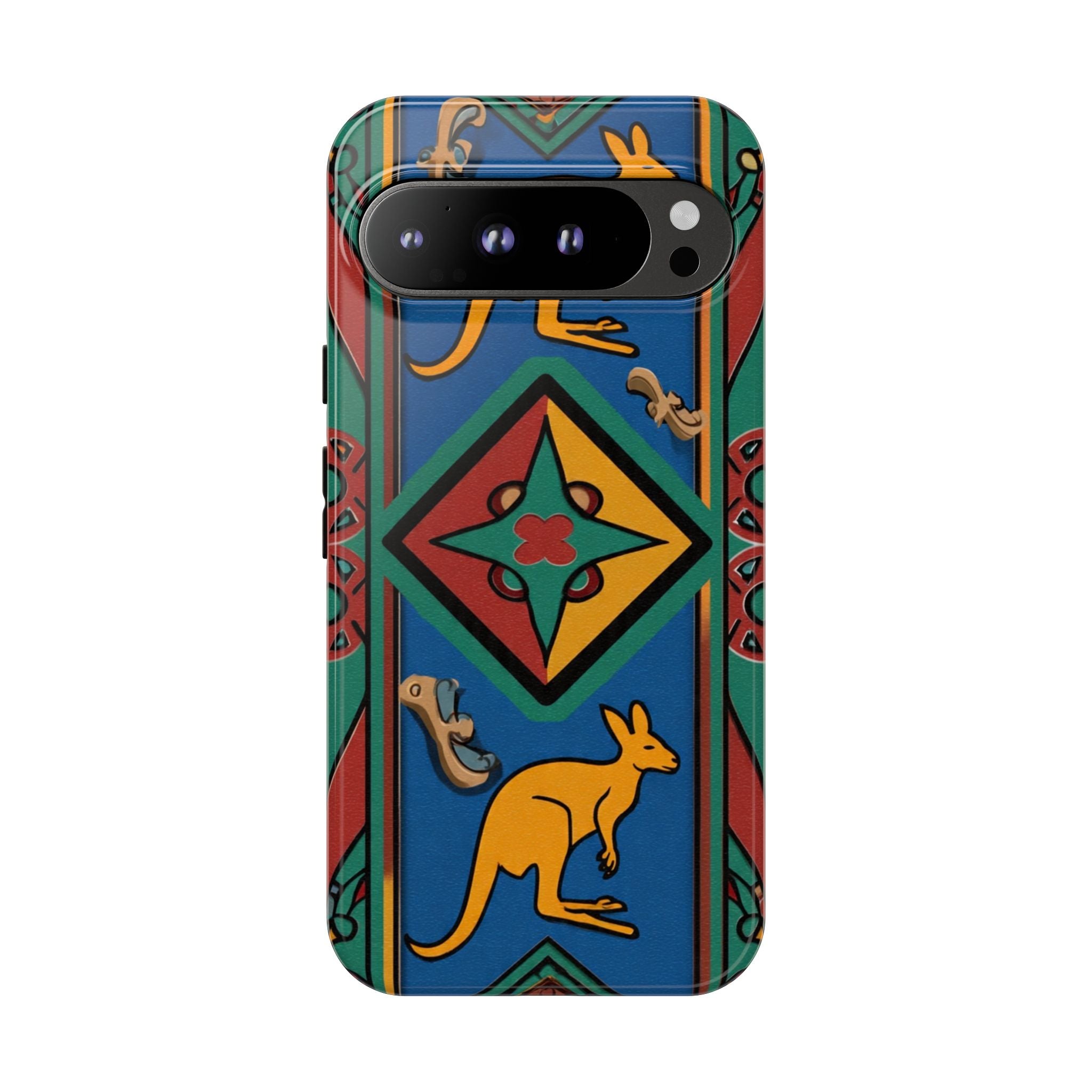 Kangaroo Tribal Pattern Tough Phone Case