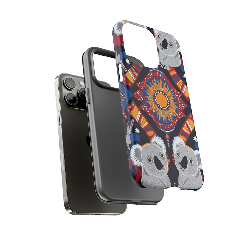 Koala Pattern Phone Case — Cute Indigenous-Inspired Design