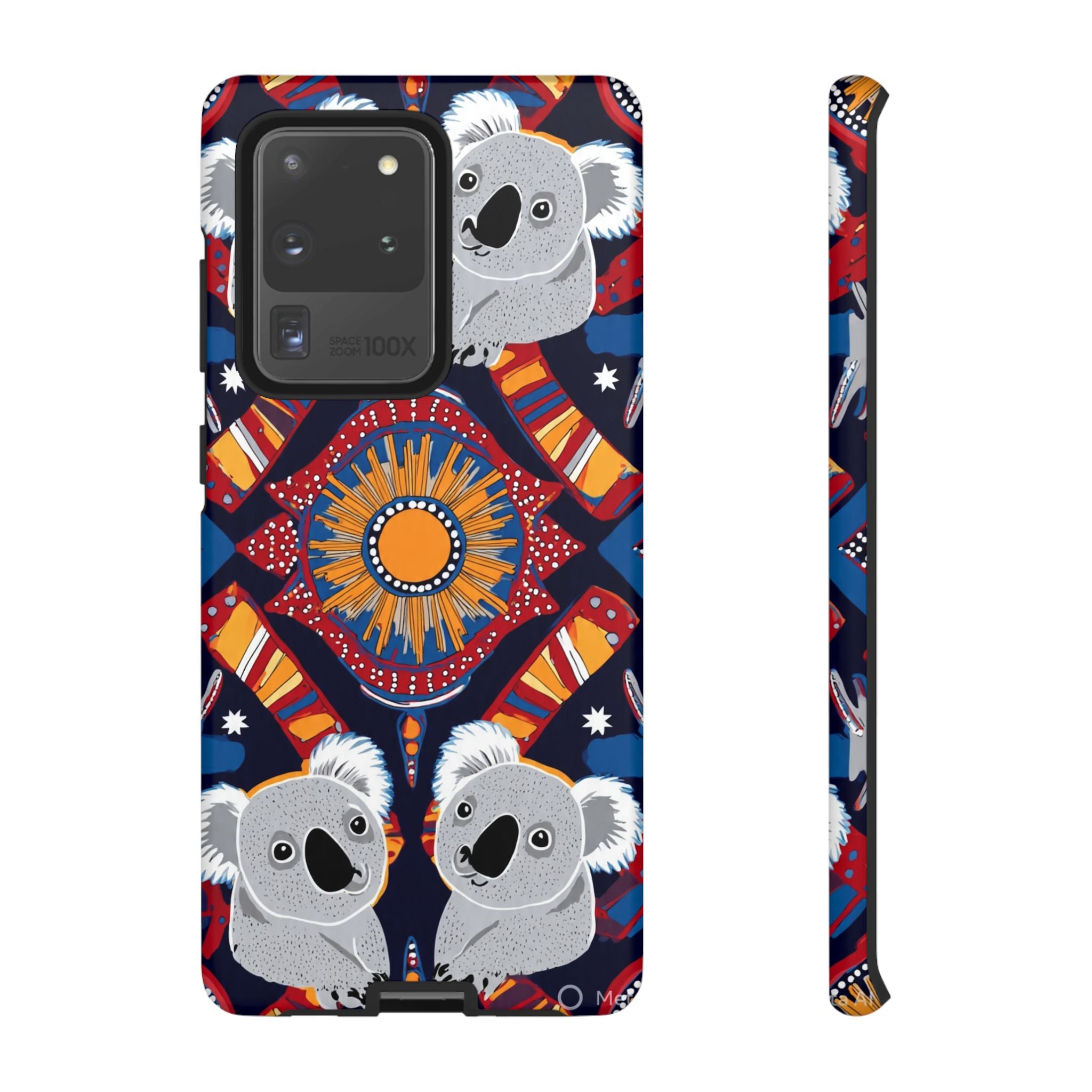 Koala Pattern Phone Case — Cute Indigenous-Inspired Design