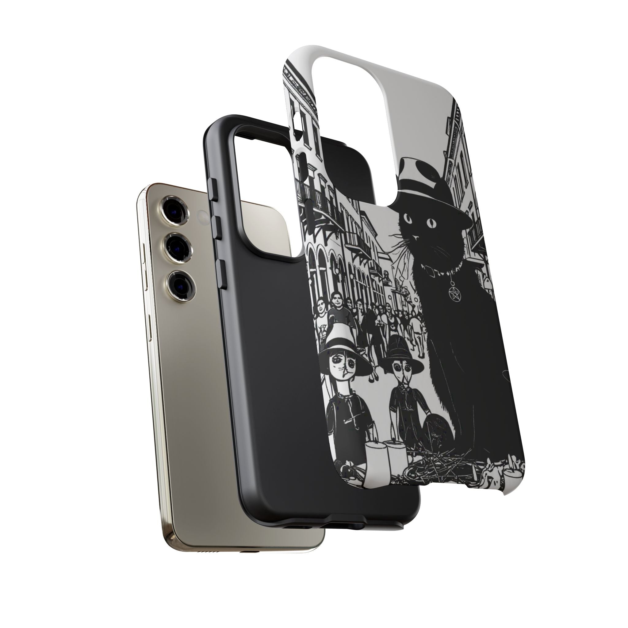 Phone Case — Noir Cat Street Art Design