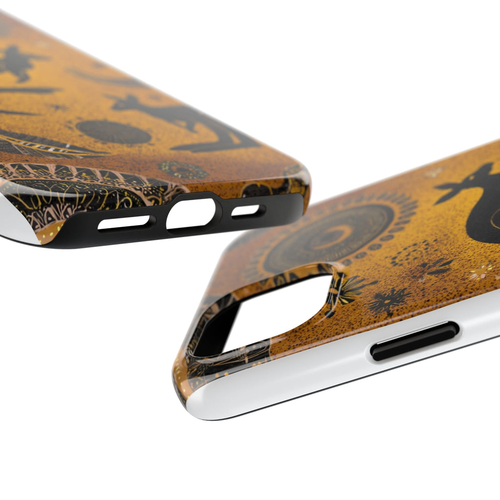 Kangaroo Boho Tough Phone Case — Australian Wildlife Protective Cover