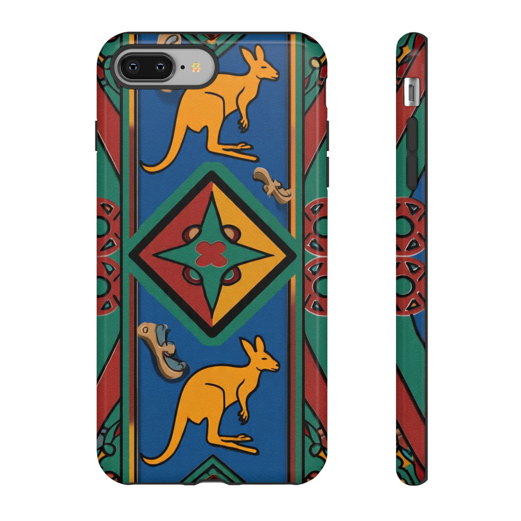 Kangaroo Tribal Pattern Tough Phone Case