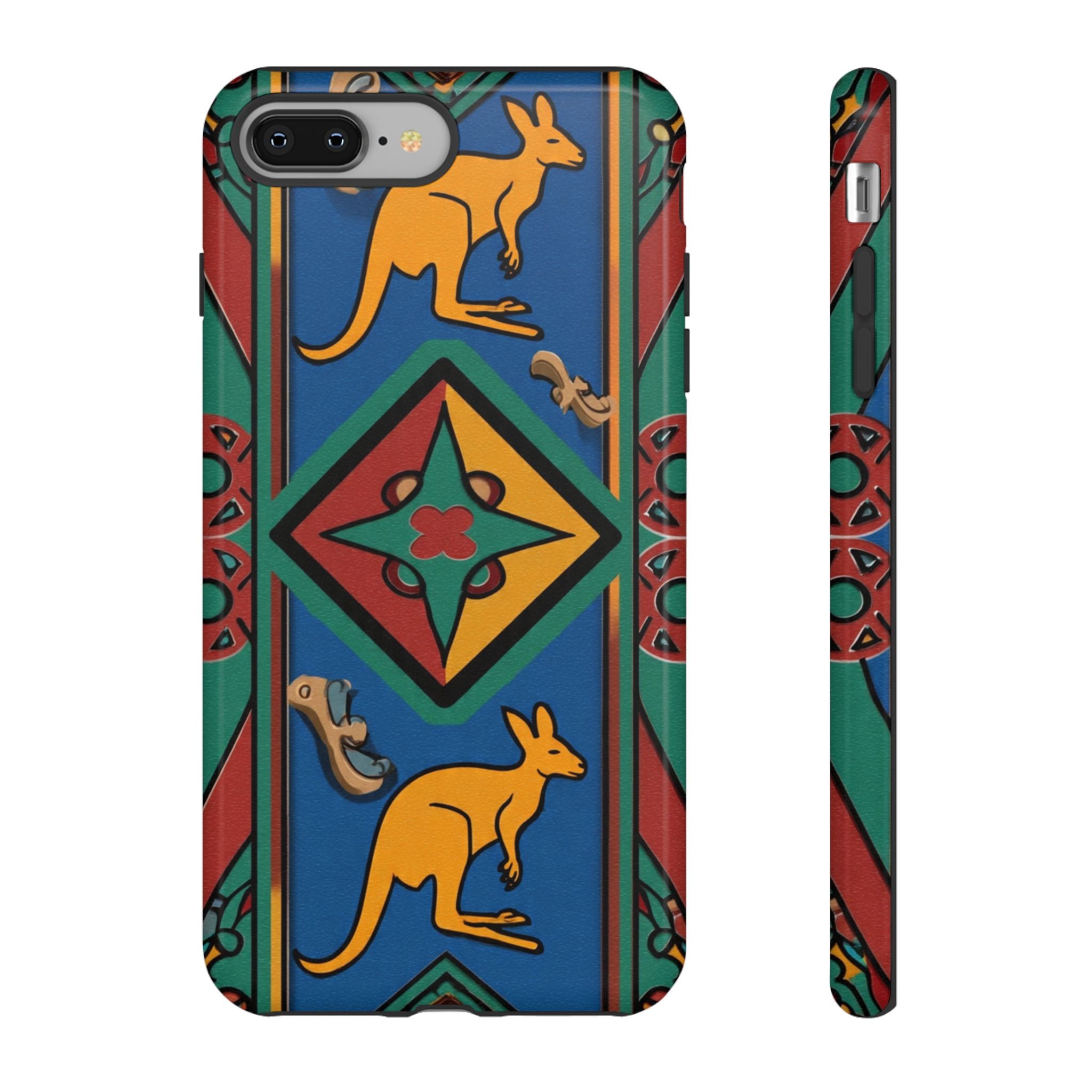 Kangaroo Tribal Pattern Tough Phone Case