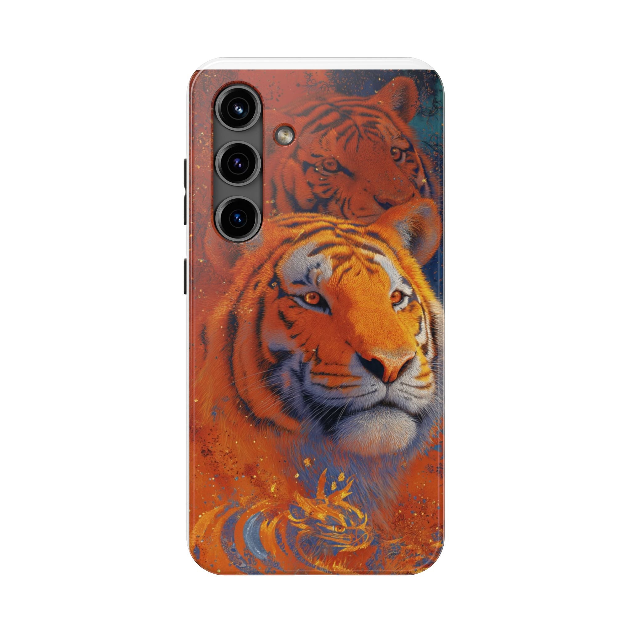Tiger Portrait Tough Phone Case — Bold Orange Wildlife iPhone Protector