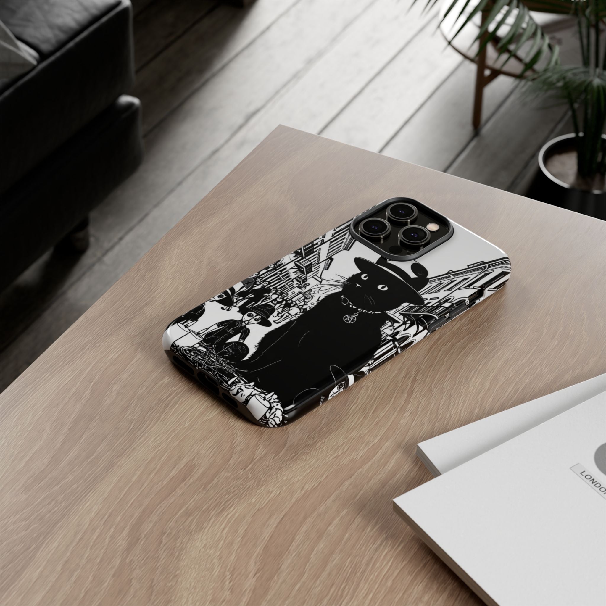 Phone Case — Noir Cat Street Art Design