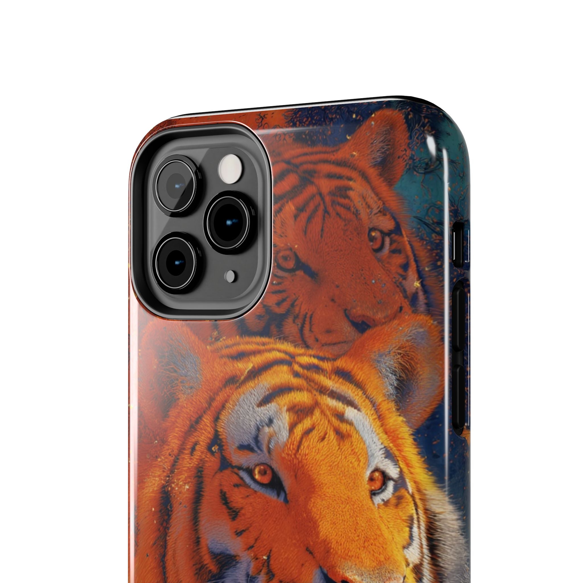 Tiger Portrait Tough Phone Case — Bold Orange Wildlife iPhone Protector